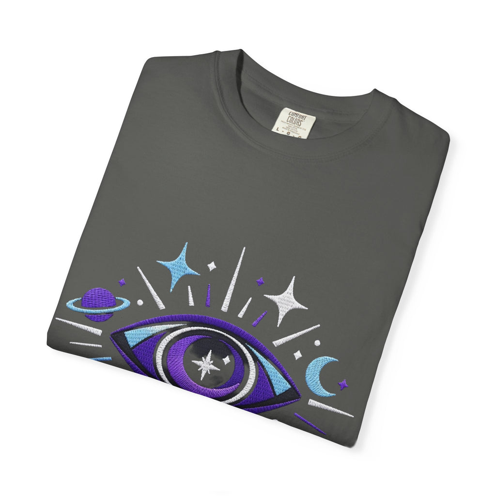 PRB Mystic All-Seeing Eye T-shirt | Cosmic Moon and Stars by Printify