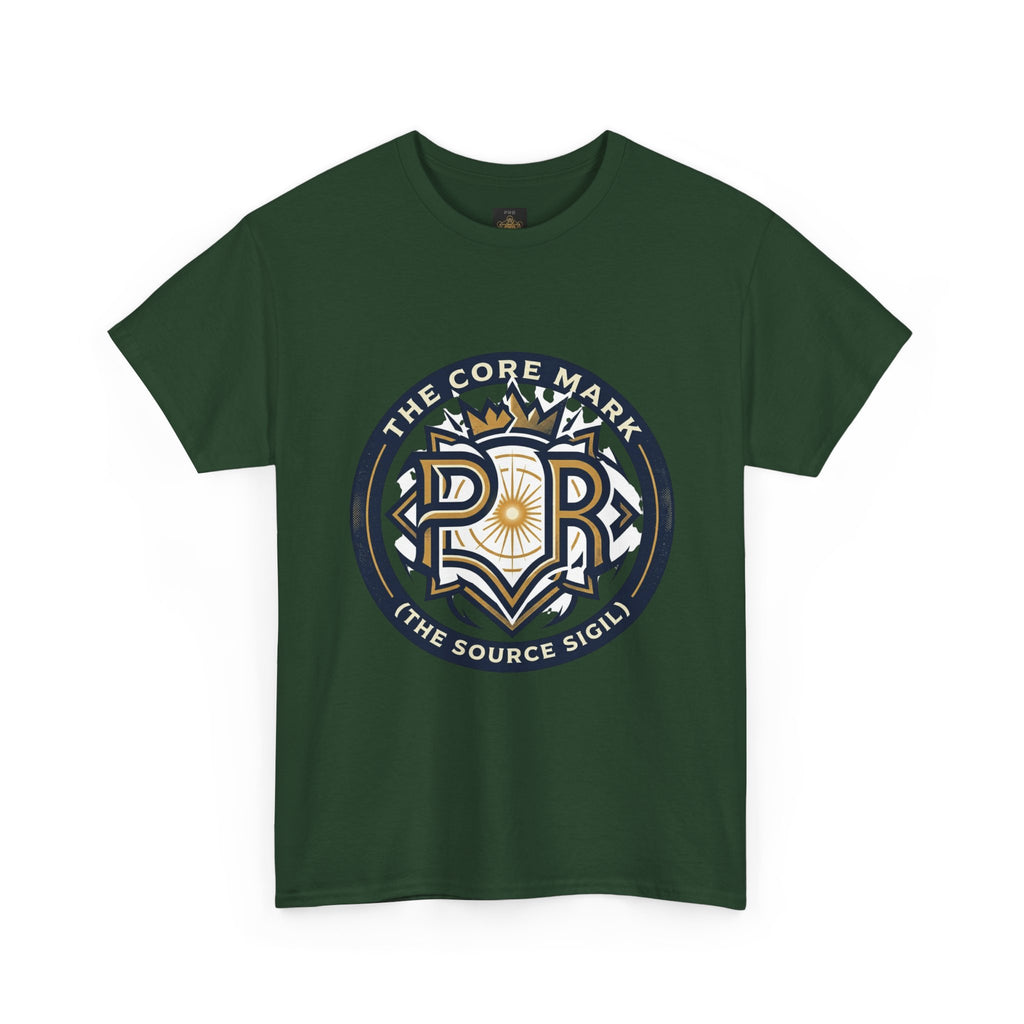 Power Runs Black PRB Core Mark Logo T-Shirt — "The Source Sigil" Retro Emblem Tee by Power Runs Black