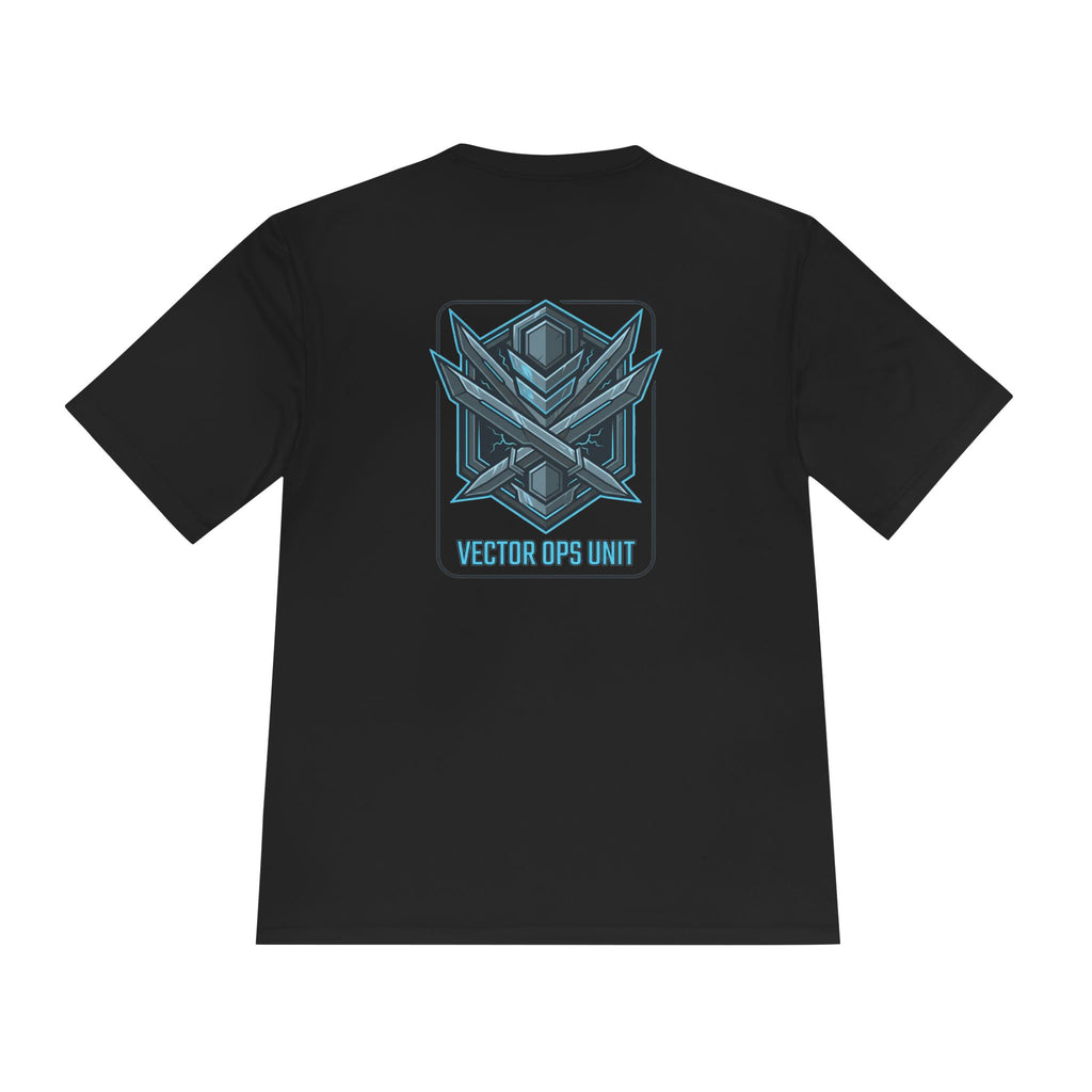 Power Runs Black PRB Blackline Vector Ops Unit Graphics Tee by Power Runs Black