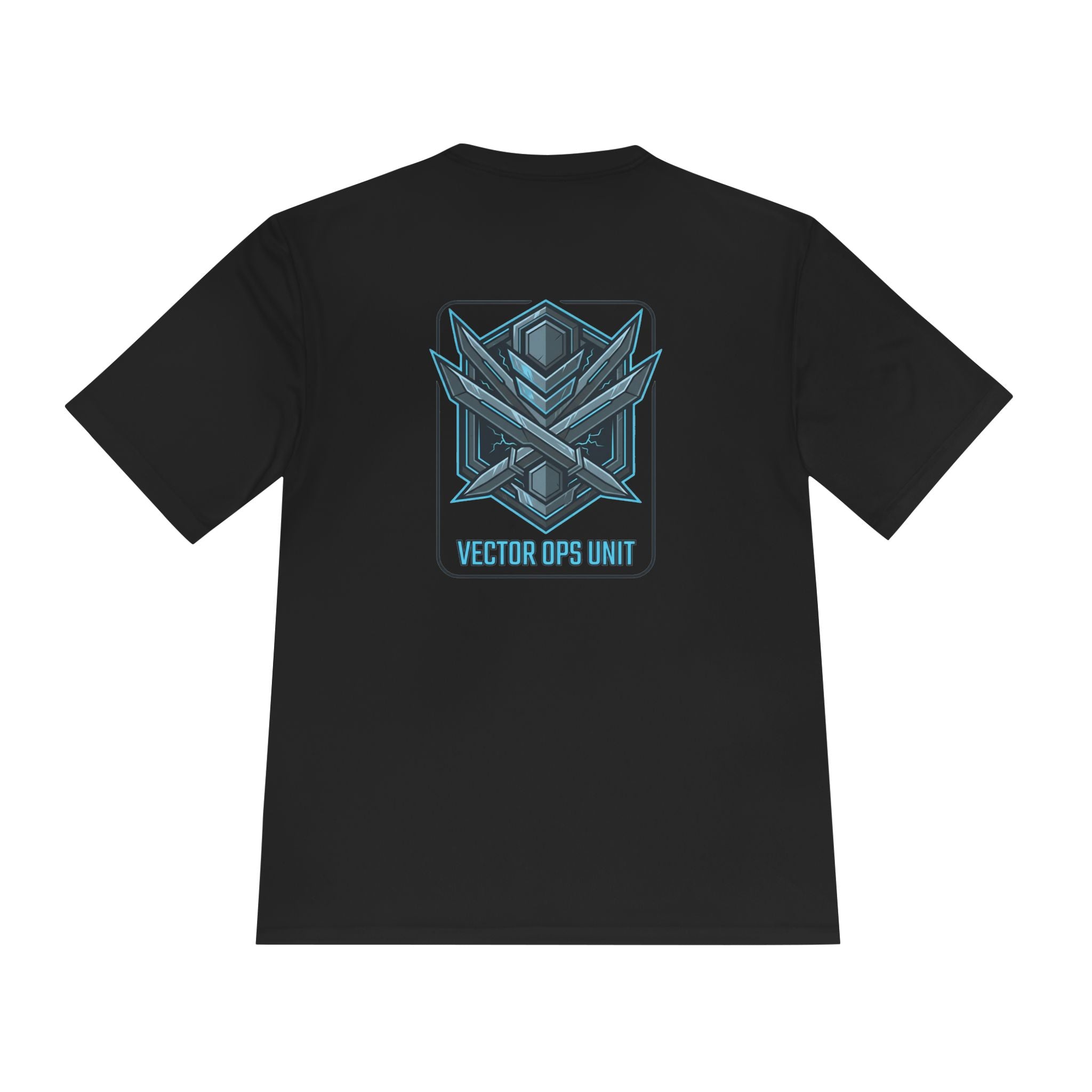 Power Runs Black PRB Blackline Vector Ops Unit Graphics Tee by Power Runs Black