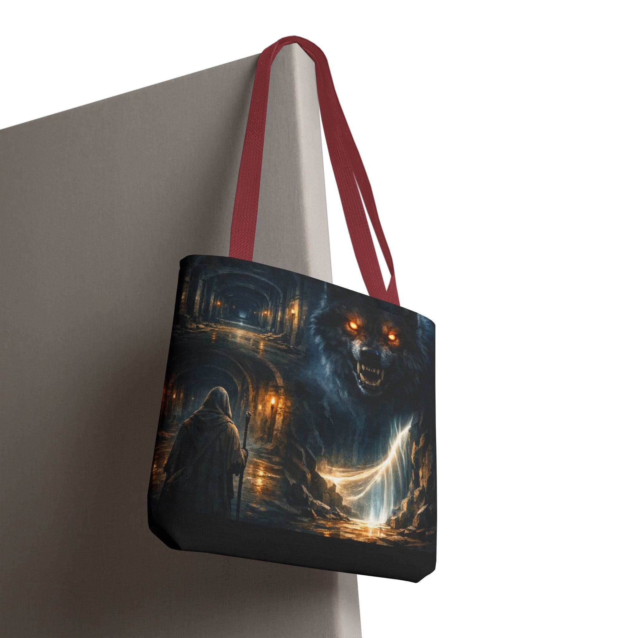PRB The Echo Hounds Illustration Tote Bag | Gothic Horror Artwork by Printify