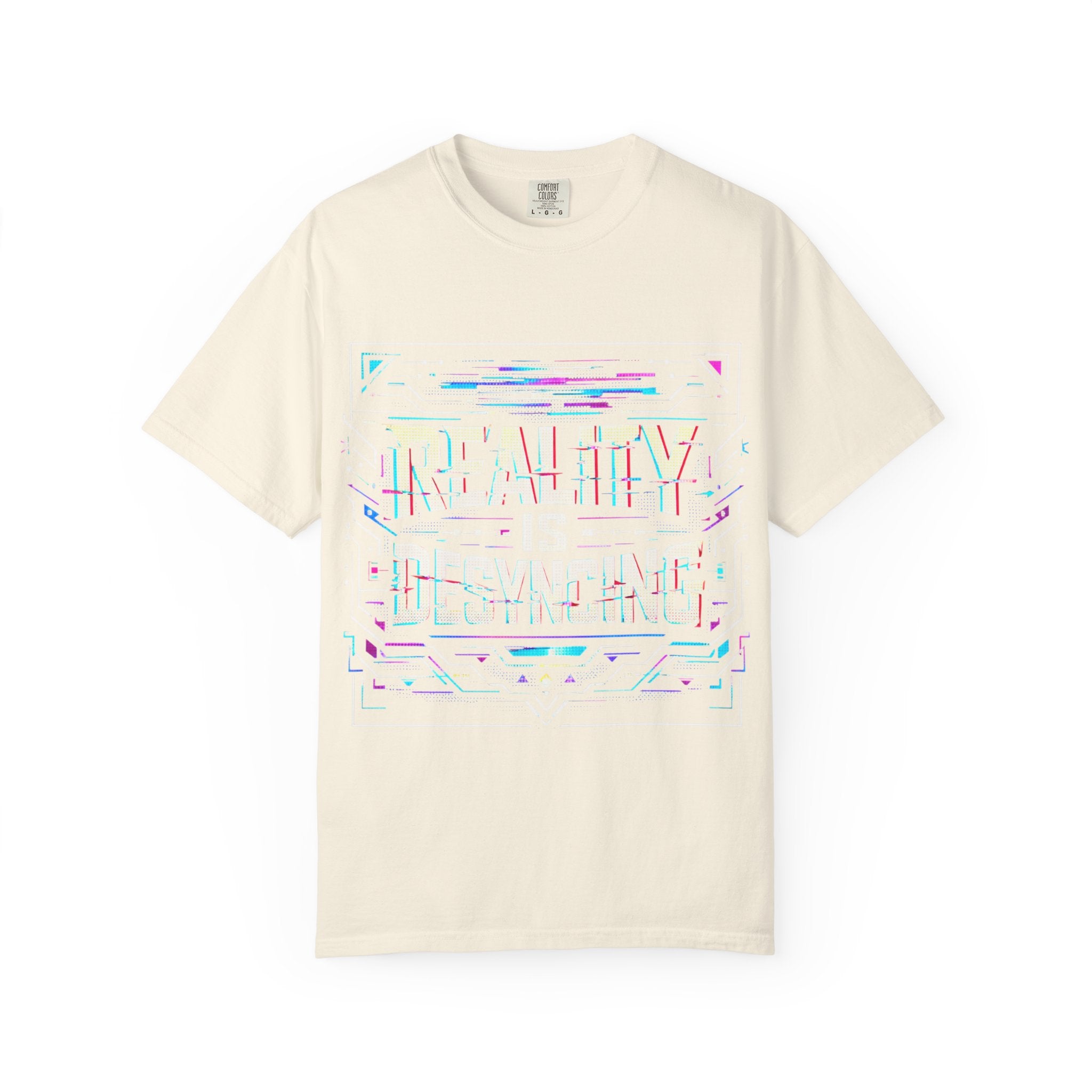 Power Runs Black PRB Glitchy Pastel "Reality Is Desyncing" T-Shirt by Power Runs Black