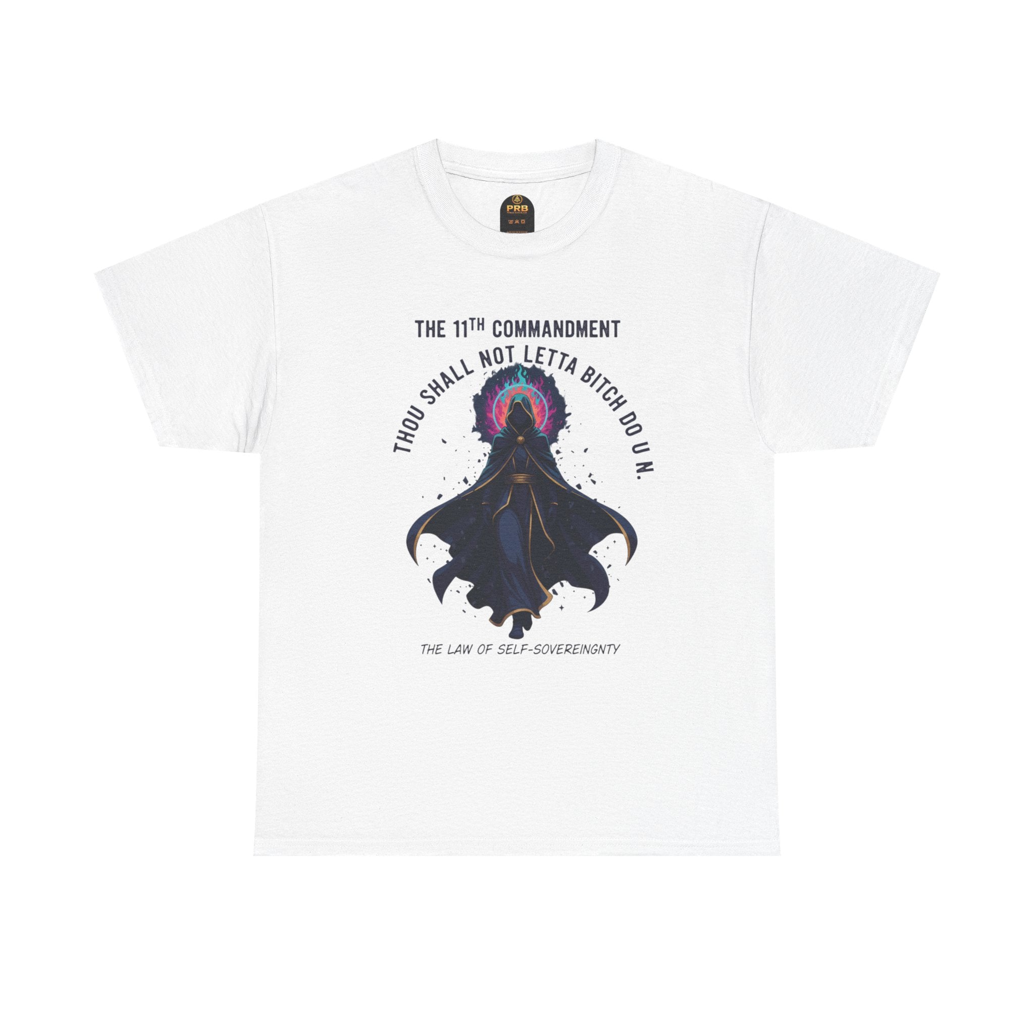 PRB Witchy Raven Graphic Tee — "Thou Shall Not Letta Bitch Do U N" by Power Runs Black