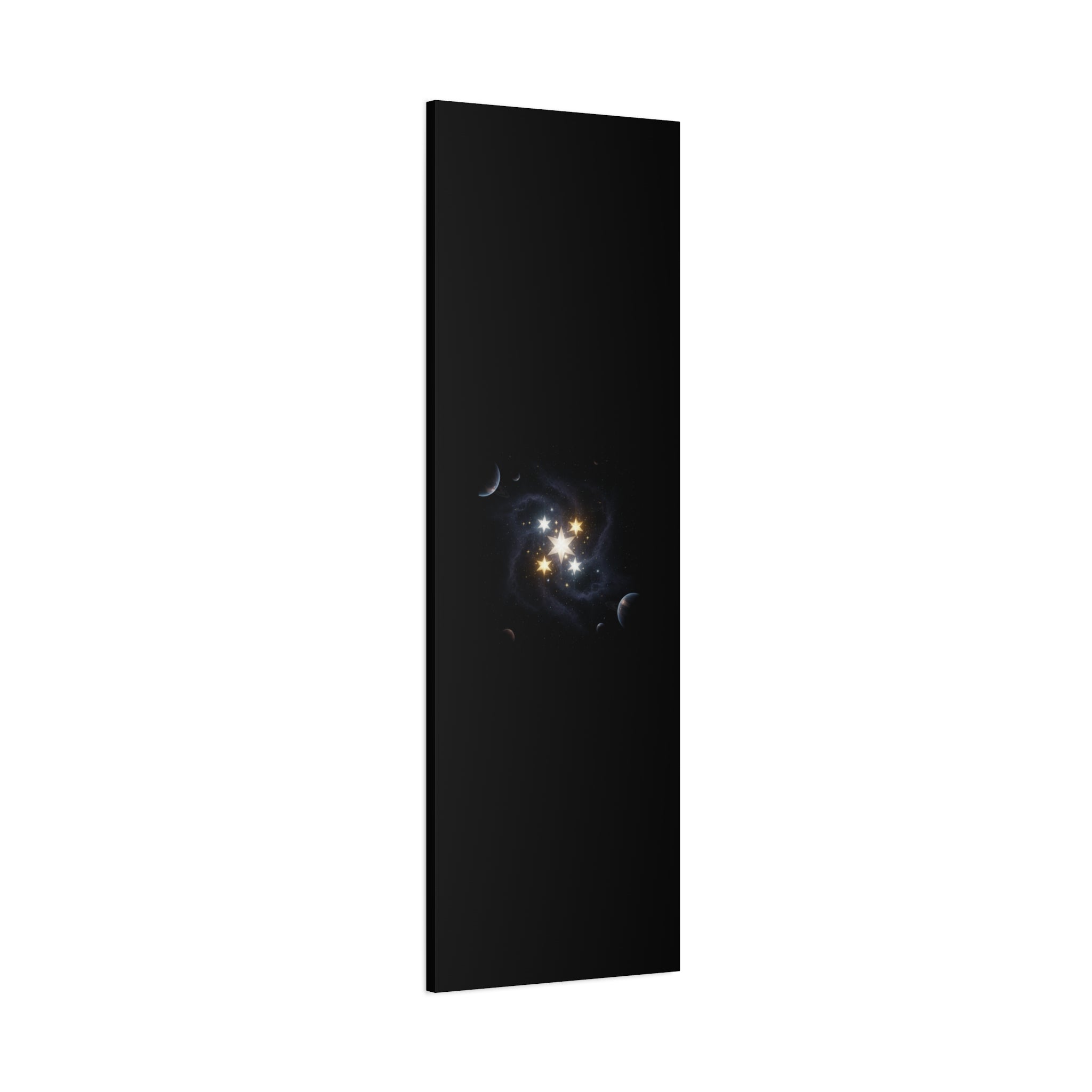 Power Runs Black PRB Glowing Star Constellation Canvas by Power Runs Black