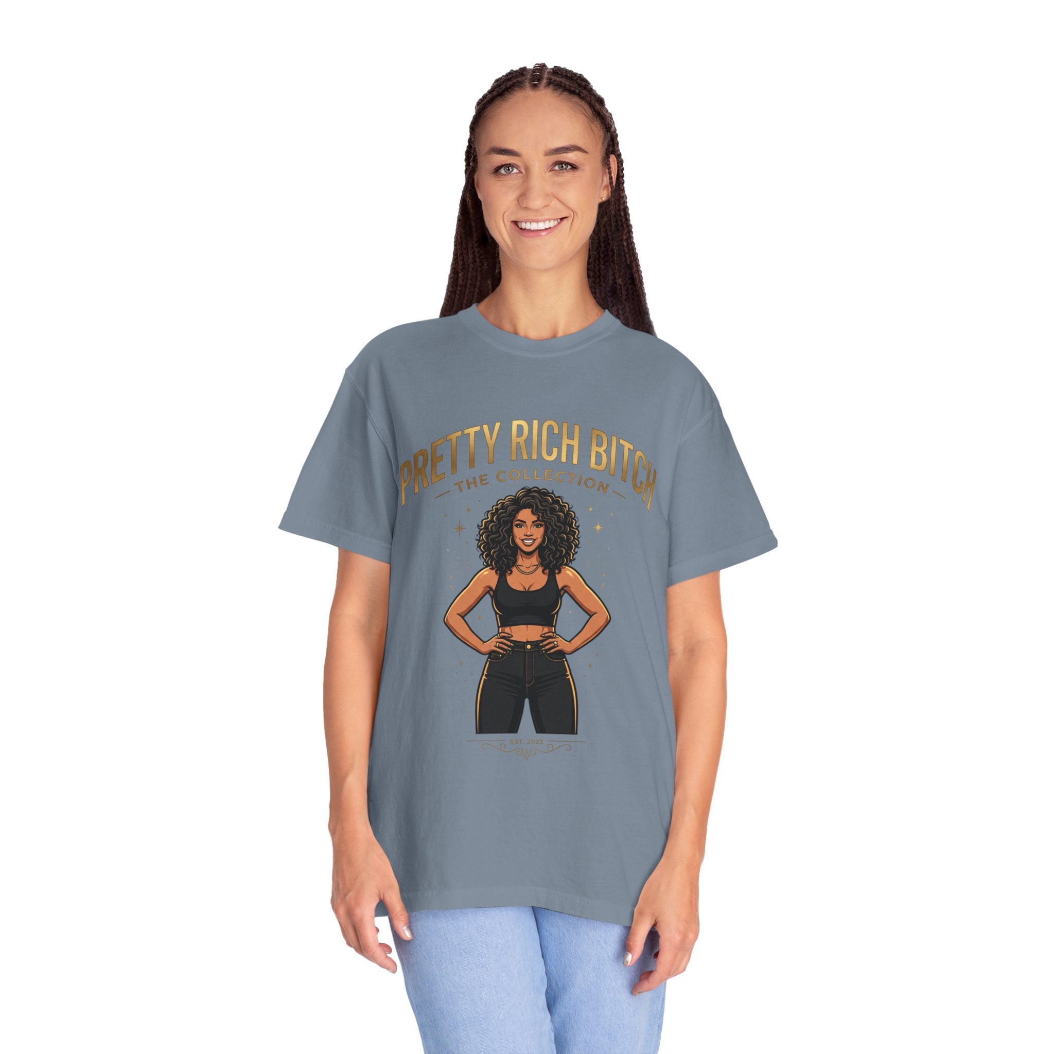 Pretty Rich Bitch The Collection by PRB T-Shirt — Empowered Black Woman Graphic Tee by Power Runs Black
