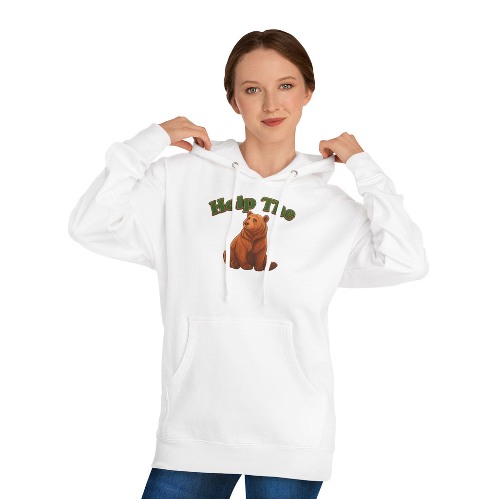 PRB "Don't Help Me Help The Bear" Graphic Hoodie by Power Runs Black