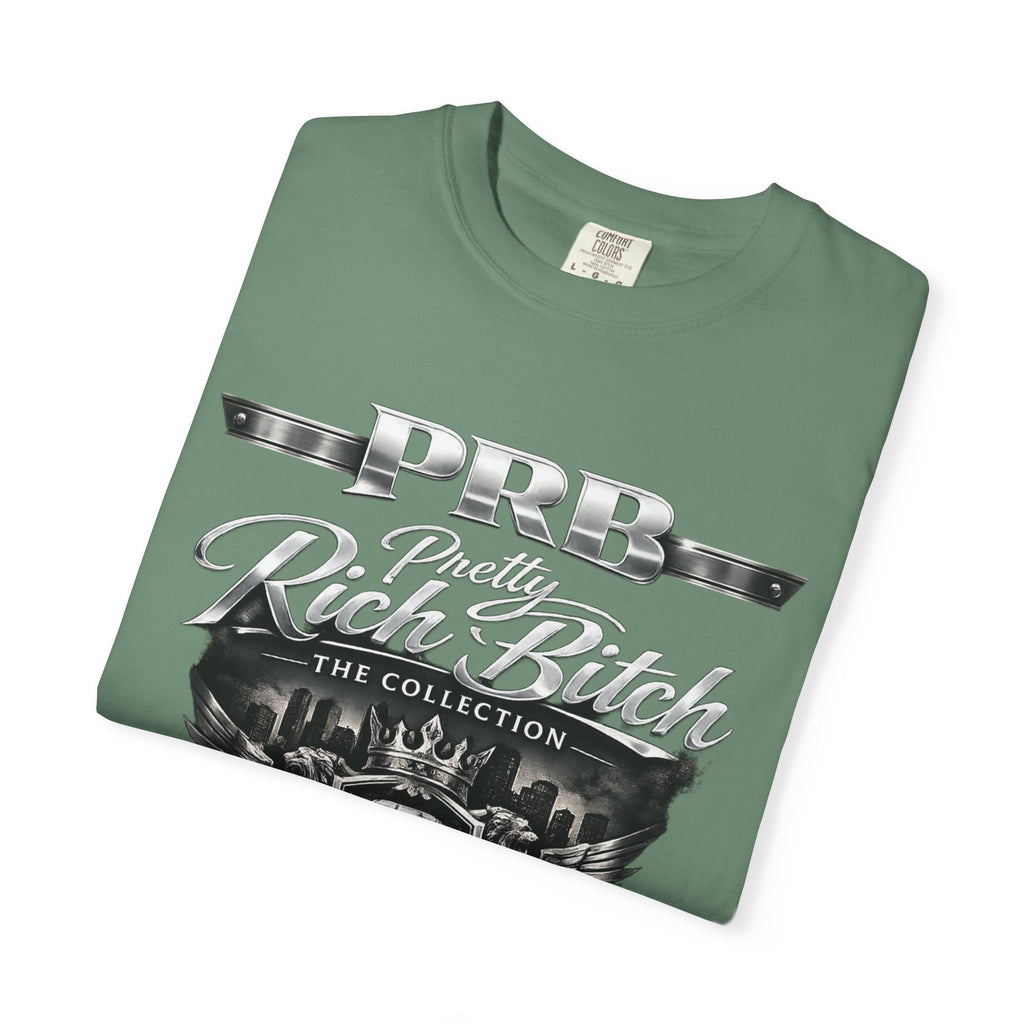 PRB Rebel Biker Crest T-Shirt | Vintage Motorcycle Emblem Tee by Power Runs Black