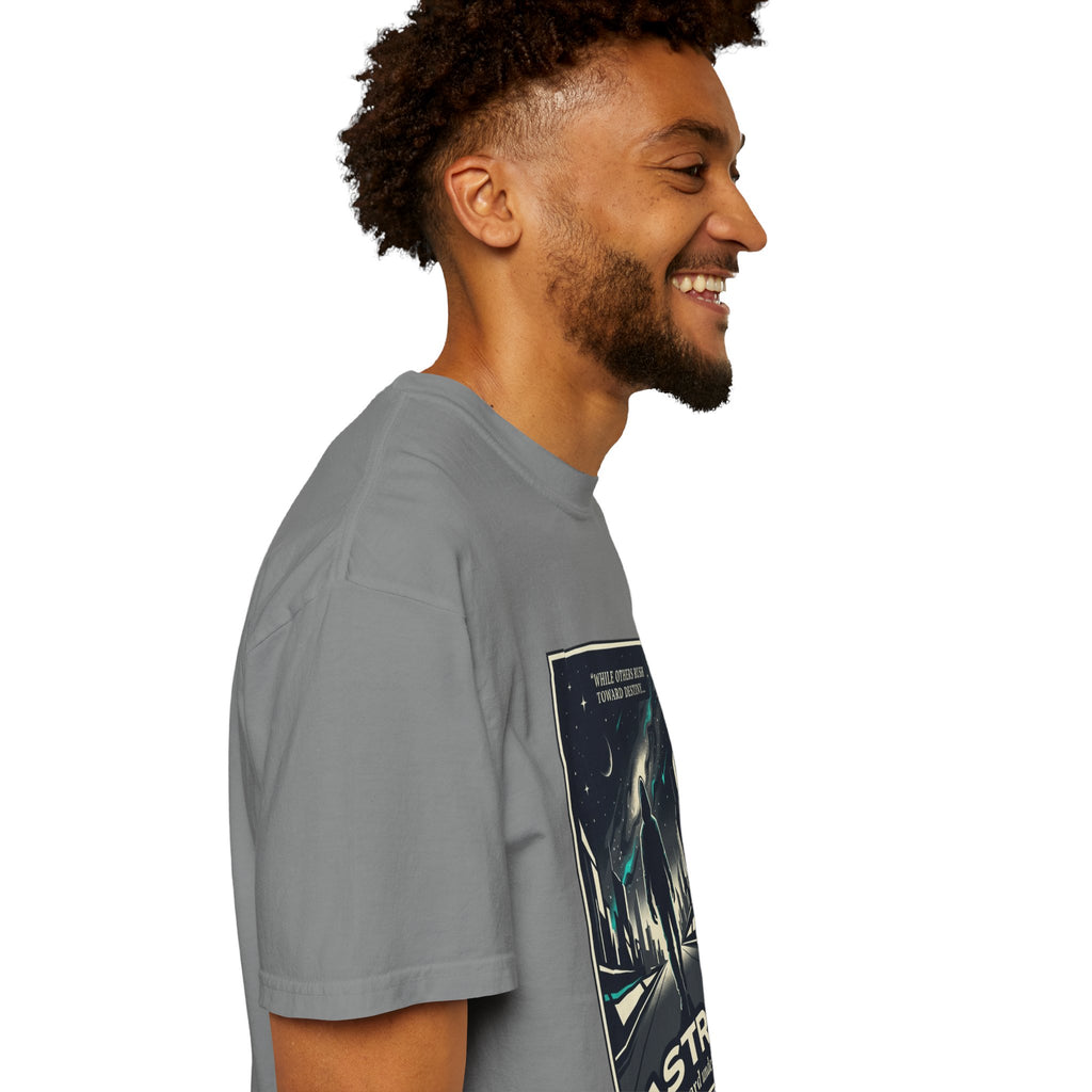 Power Runs Black Astra Sci‑Fi Graphic T-Shirt — "I walk toward understanding" Poster Design by Power Runs Black