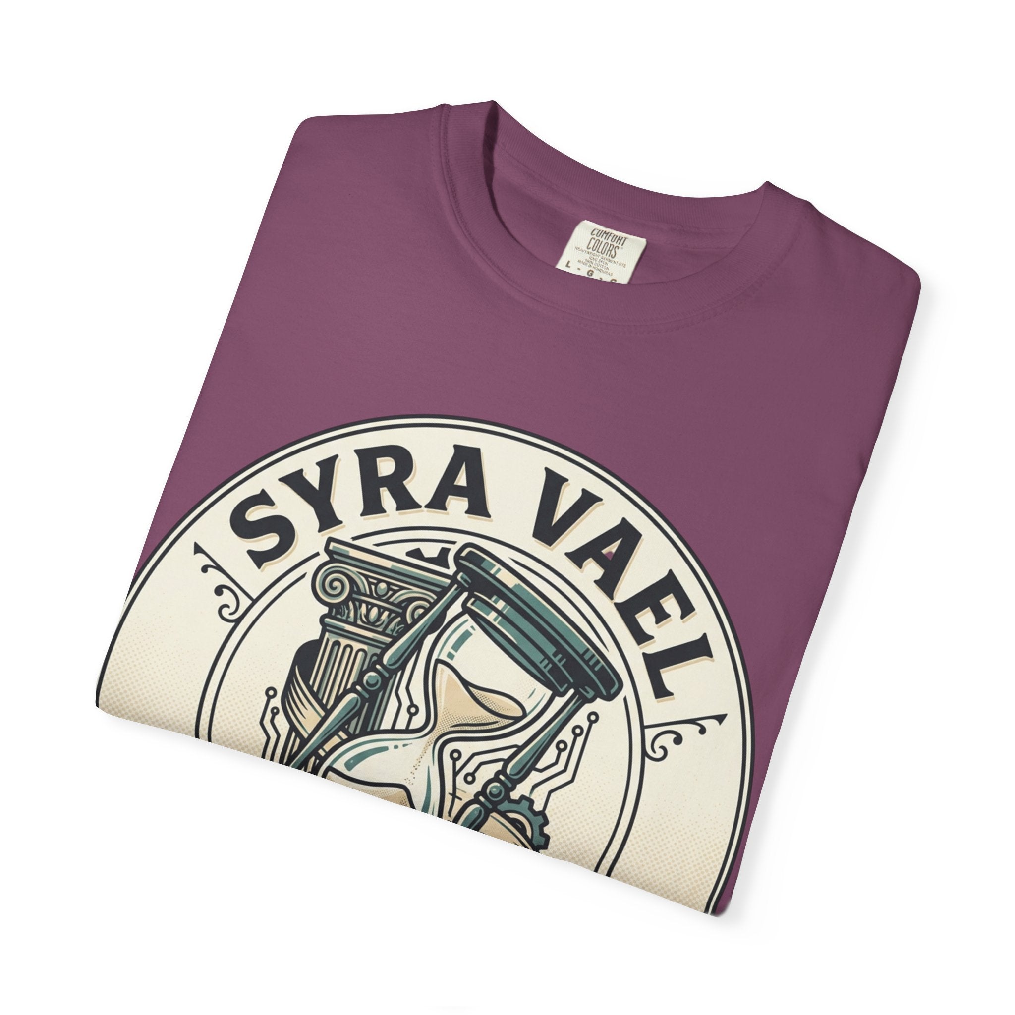 Power Runs Black PRB Syra Vael Hourglass Emblem T-Shirt by Printify