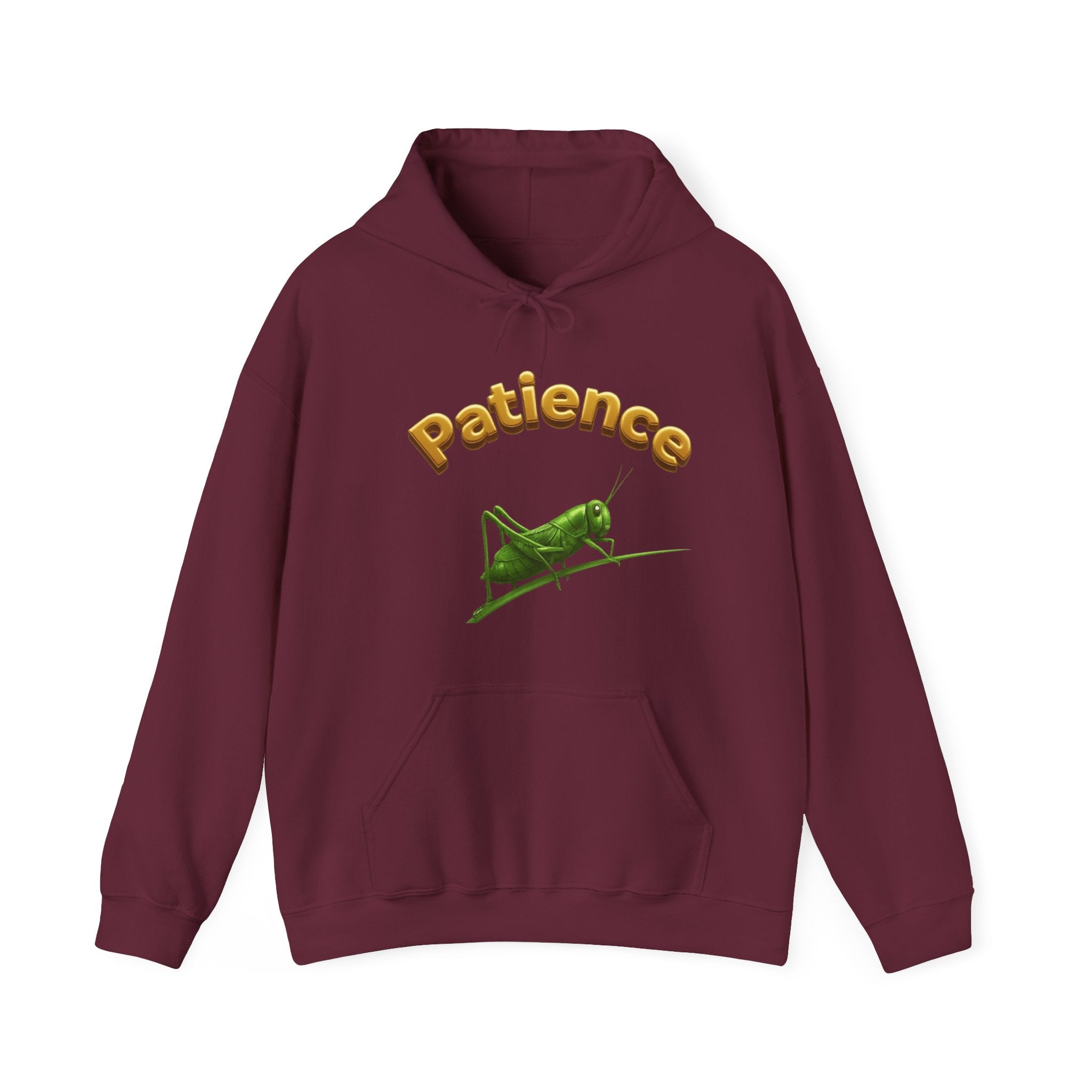 Power Runs Black PRB Patience Grasshopper Hoodie | Grasshopper Illustration, Word Art by Power Runs Black