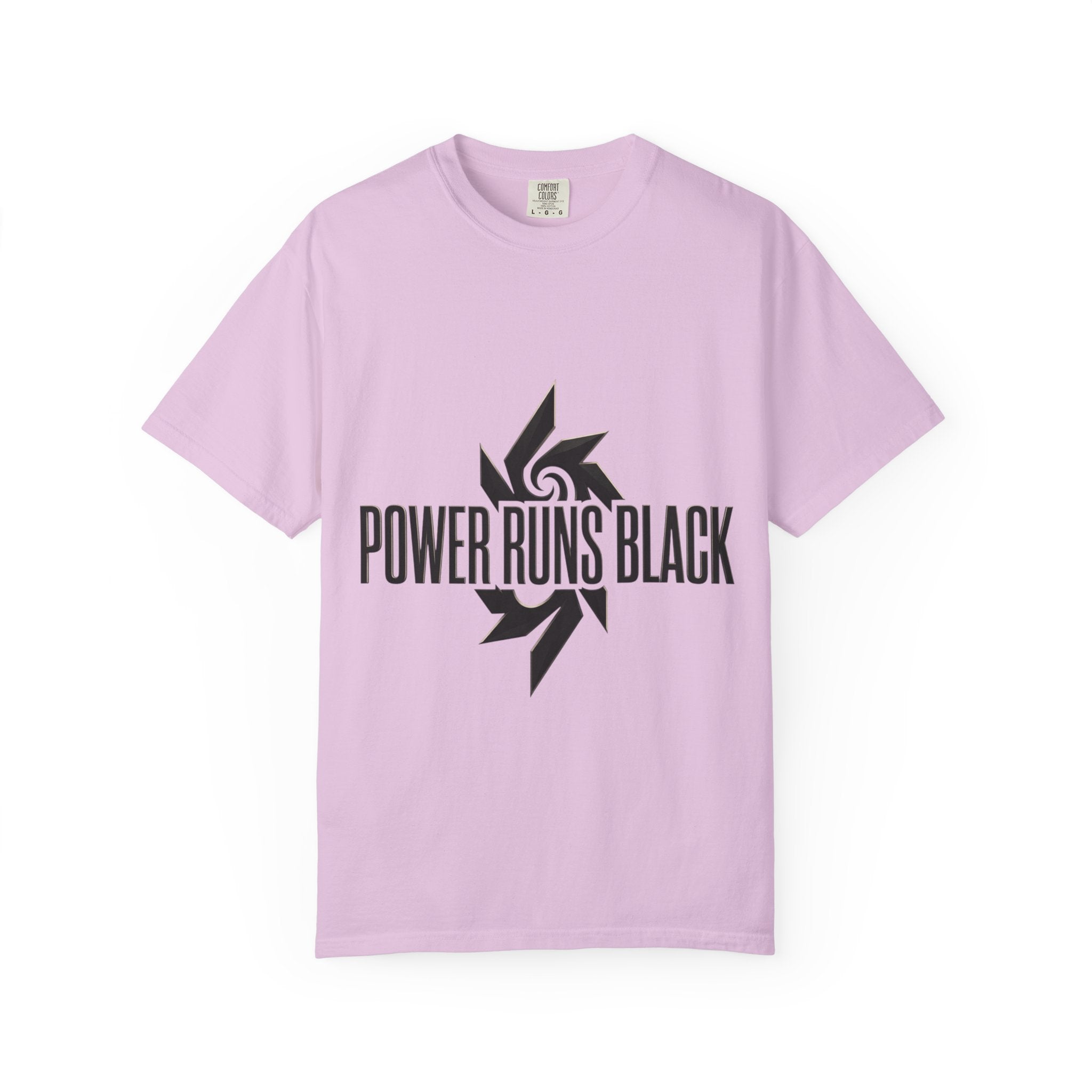 Power Runs Black PRB "Wear The Code" Mystic Shield T-Shirt — Geometric Sigil Graphic Tee by Printify
