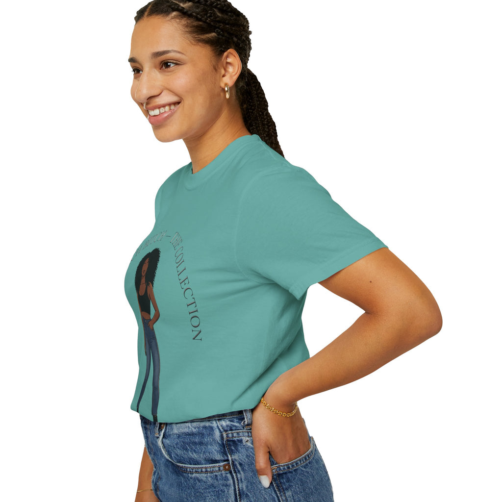 Pretty Rich Bitch The Collection by PRB Graphic Tee (Afro Curly Woman) by Power Runs Black