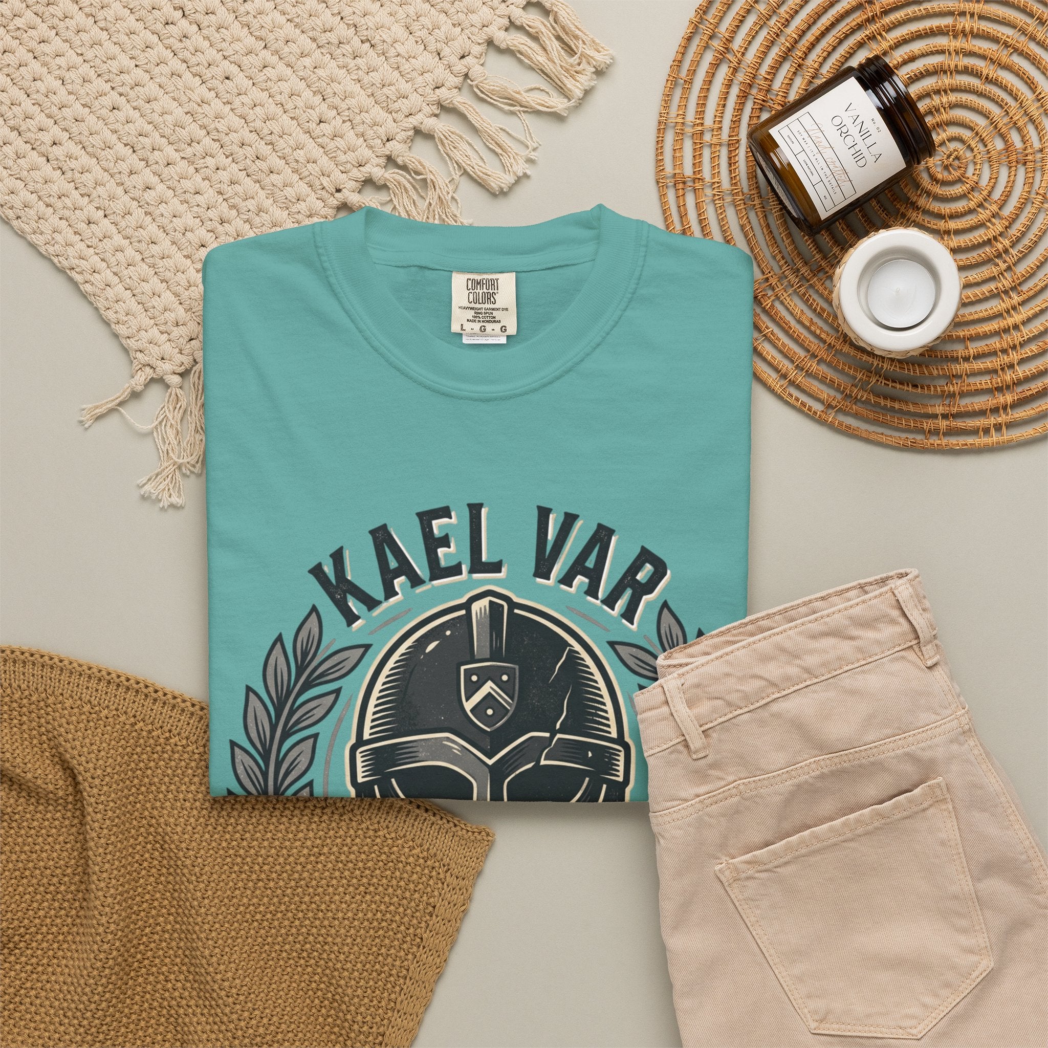 Power Runs Black PRB Kael Var Helmet Graphic T-Shirt — "Protection Hardens Form" Warrior Tee by Power Runs Black