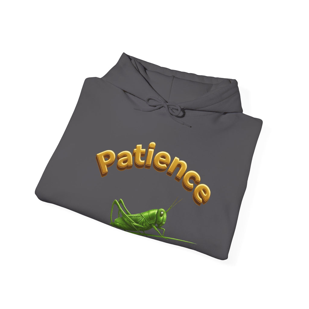 Power Runs Black PRB Patience Grasshopper Hoodie | Grasshopper Illustration, Word Art by Power Runs Black