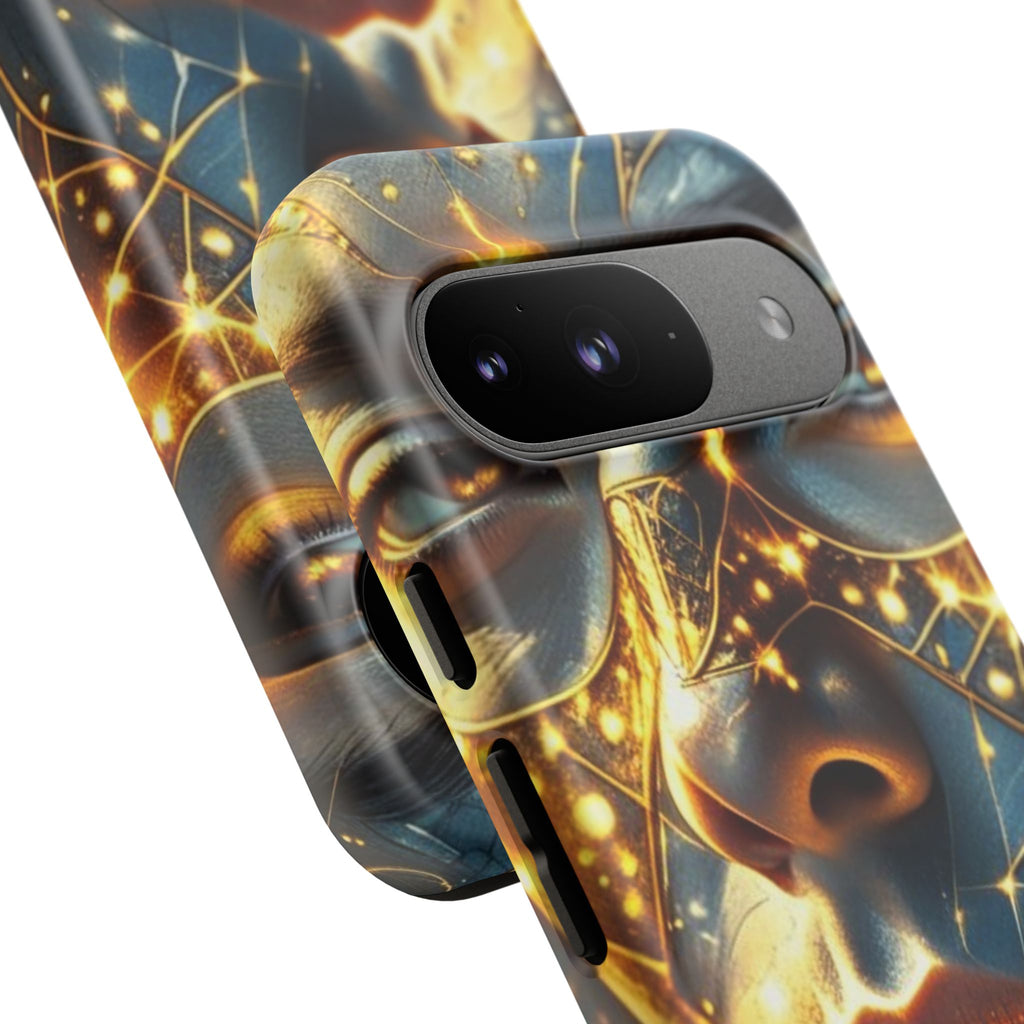PRB Galactic Portrait Tough Case | Cosmic Face Phone Case, Starry Nebula Design by Printify