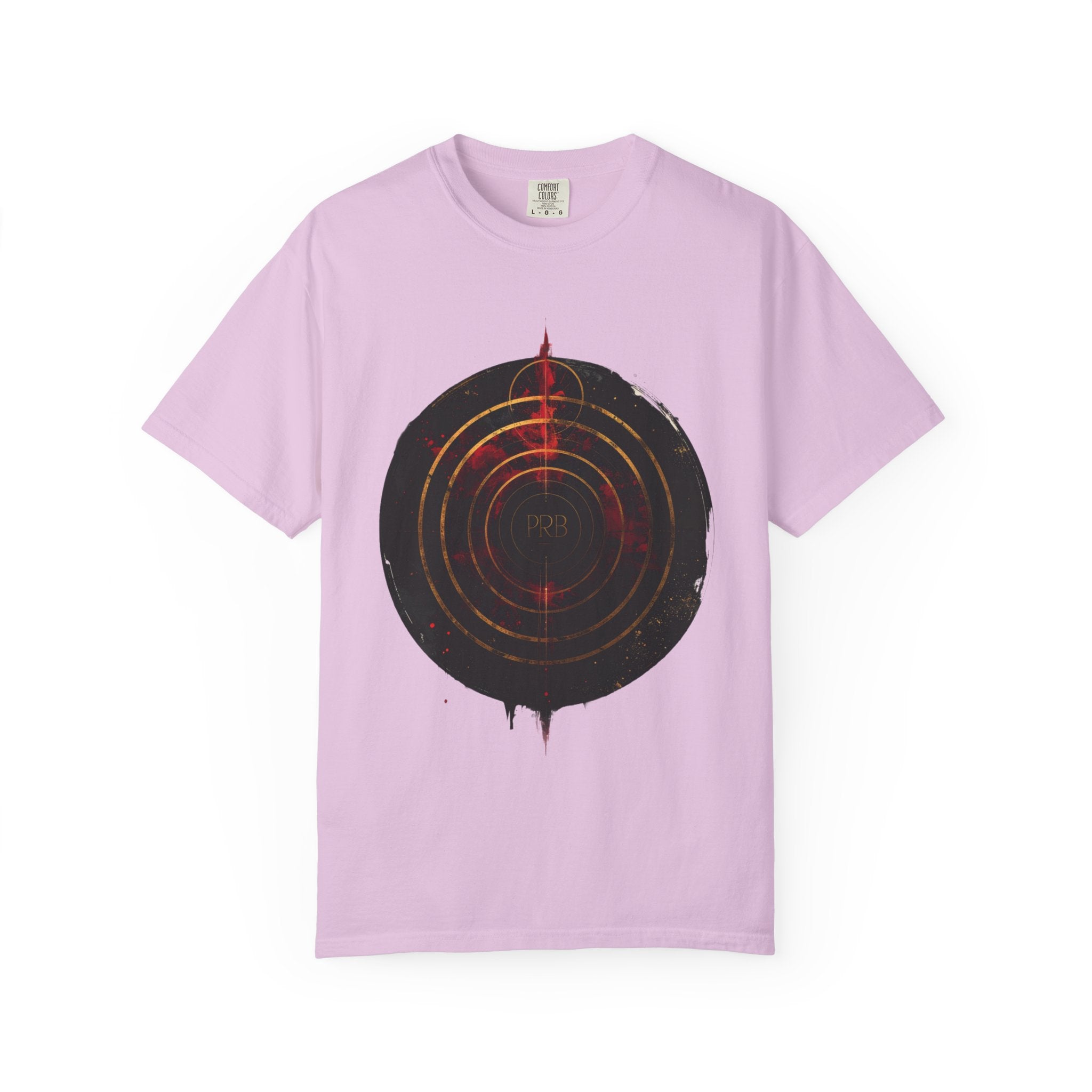 PRB Target Bullseye T-Shirt — Retro Circular Target Graphic Tee by Power Runs Black