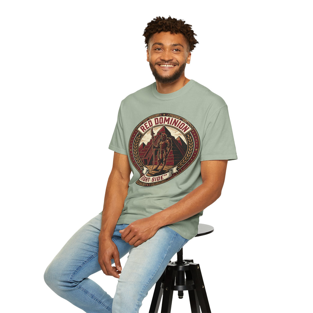 Power Runs Black PRB Red Dominion 'Right Side' Graphic T-Shirt by Power Runs Black
