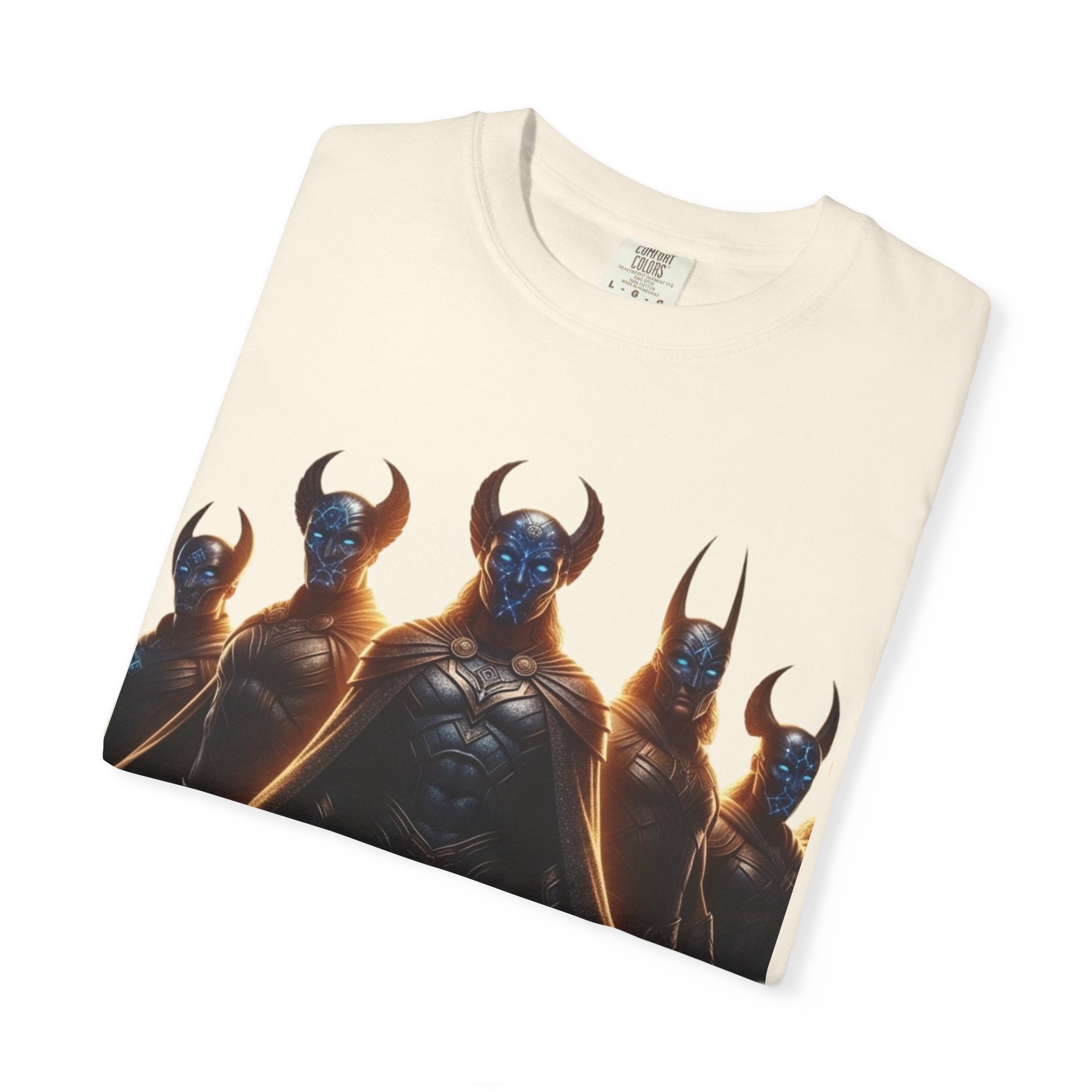 Power Runs Black PRB Dark Legion Graphic T-Shirt — Horned Warriors Fantasy Tee by Power Runs Black