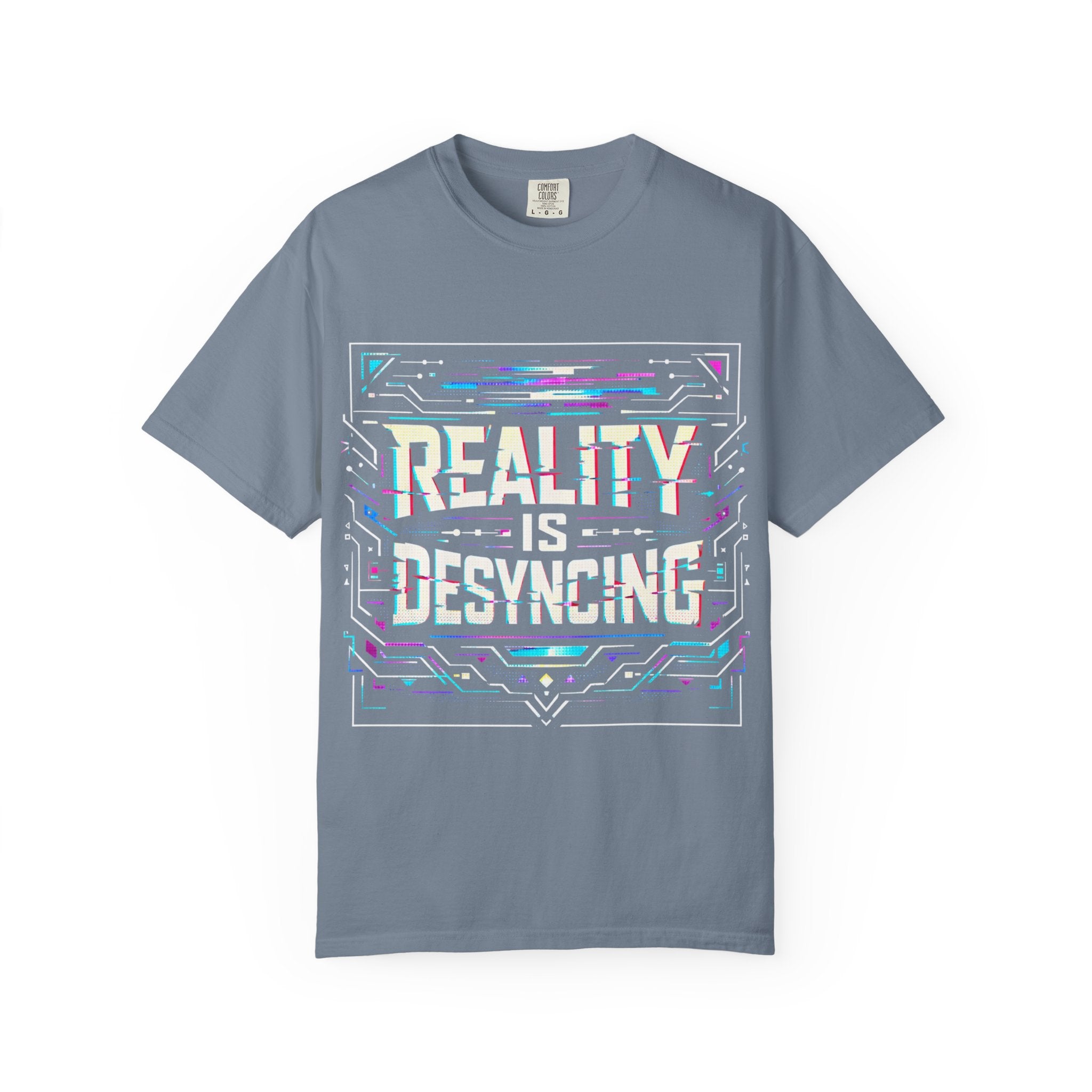 Power Runs Black PRB Glitchy Pastel "Reality Is Desyncing" T-Shirt by Power Runs Black