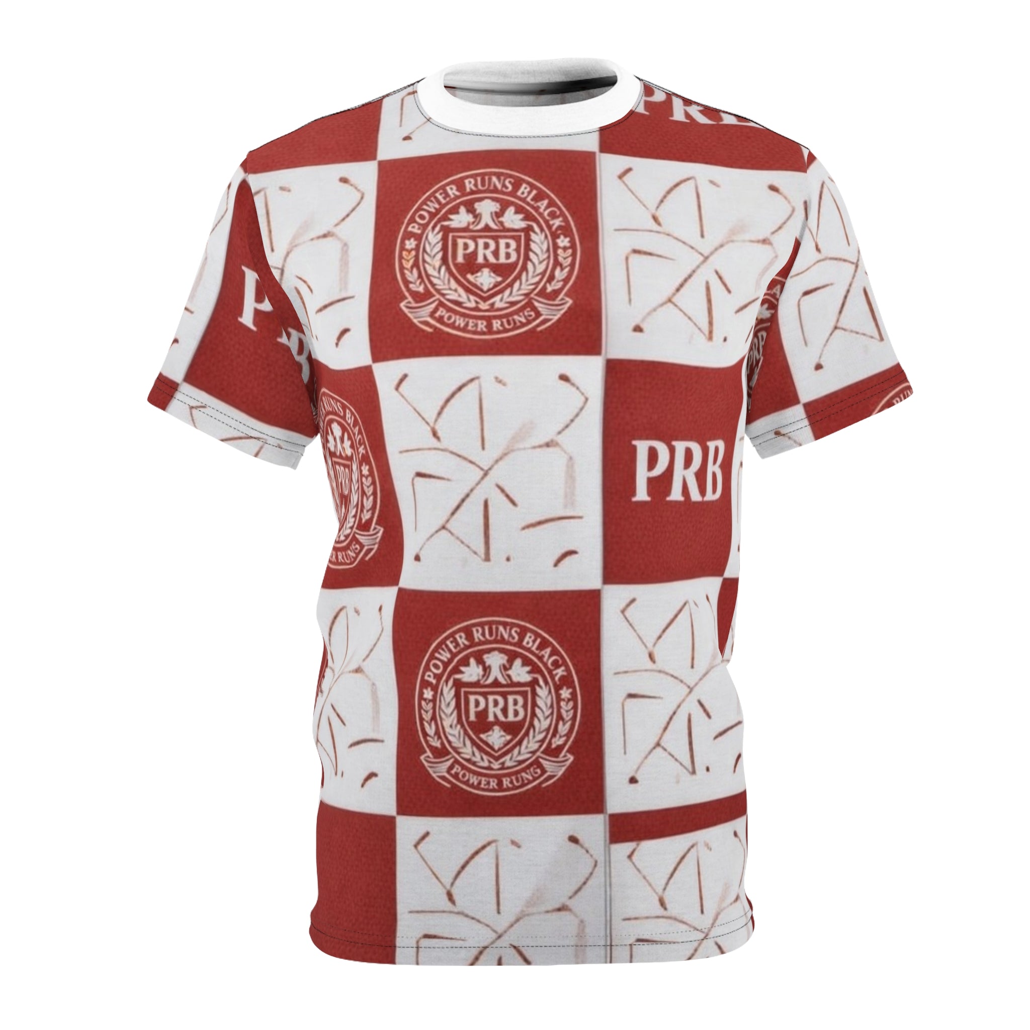 PRB Checkerboard All-Over Print Tee by Printify