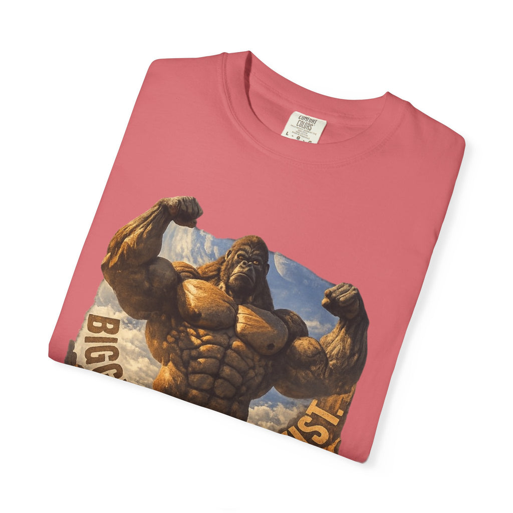 PRB Biggest Flex I Exist T-Shirt — Funny Muscle Gorilla Graphic Tee by Power Runs Black