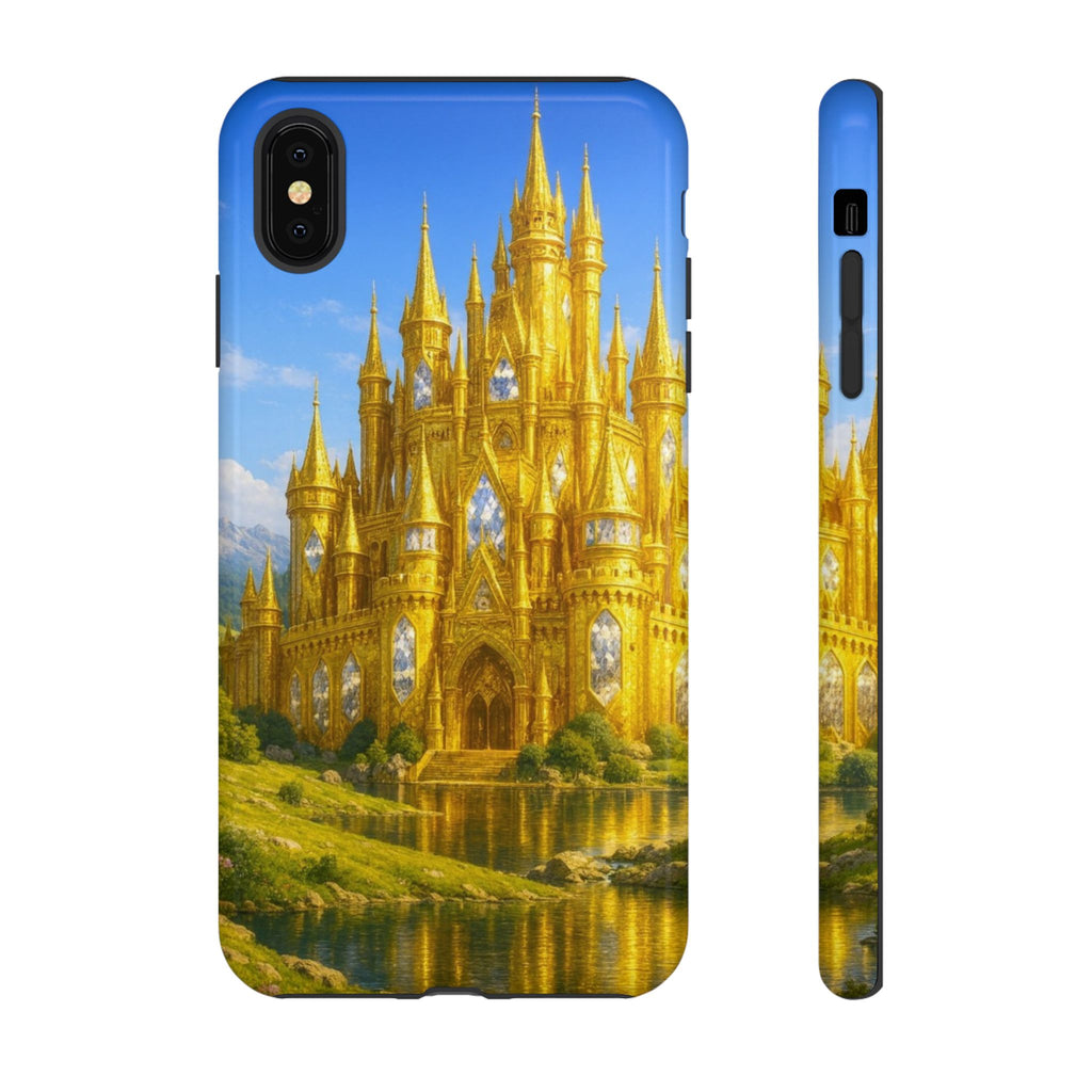 PRB Golden Castle iPhone Case | Fantasy Palace Phone Case by Power Runs Black