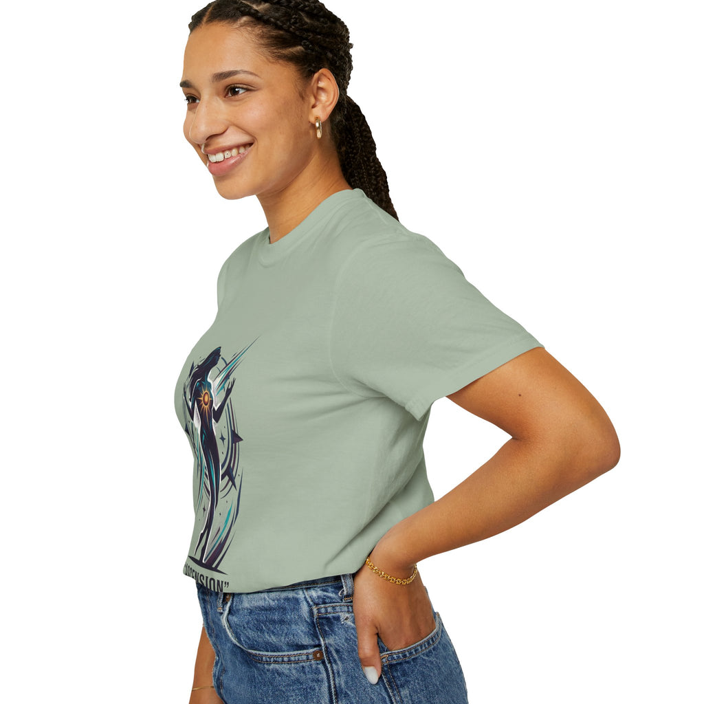 Power Runs Black PRB Ascension Graphic T-Shirt — Cosmic Silhouette Tee by Power Runs Black