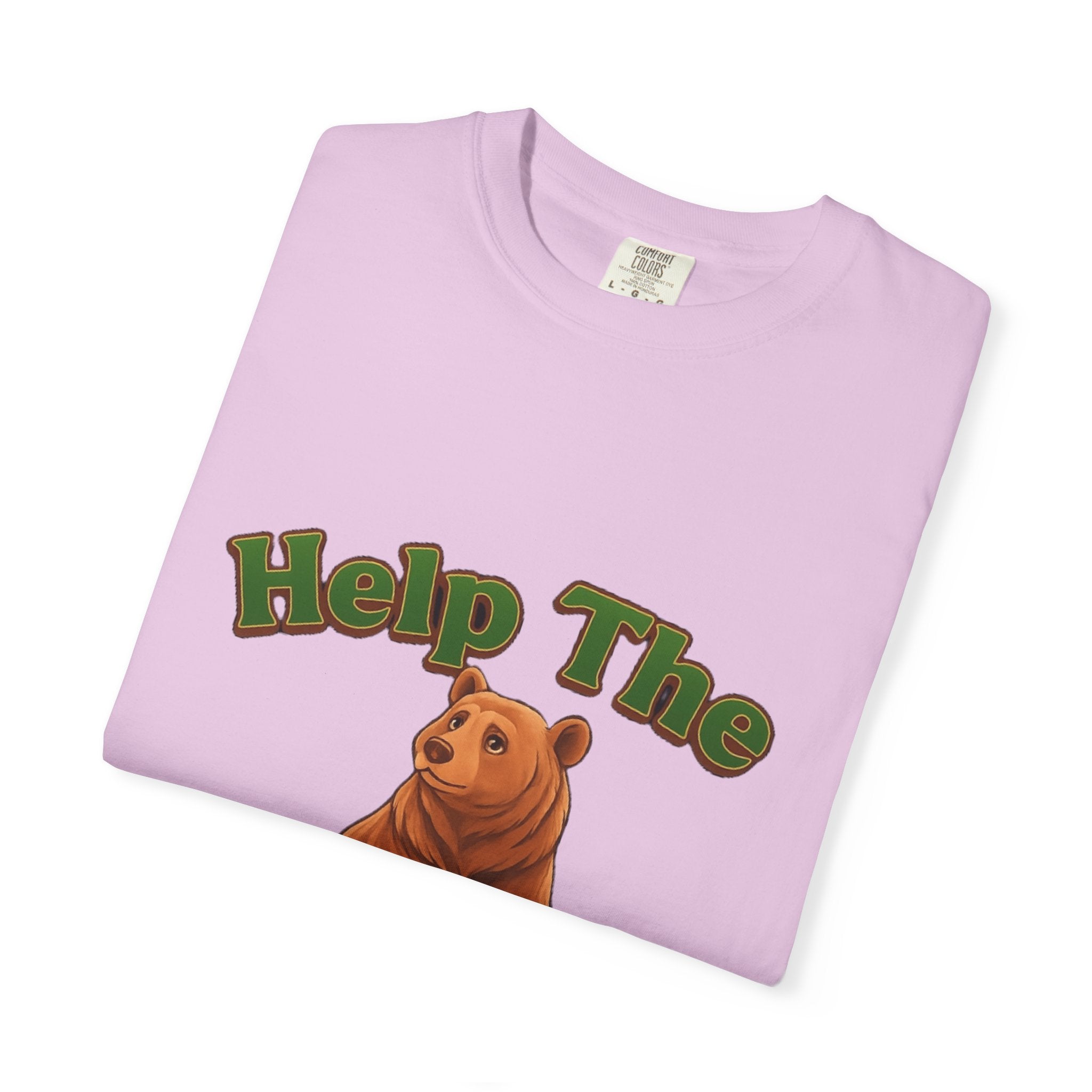 PRB Help The Bear T-shirt | Cute Sitting Bear Illustration by Printify