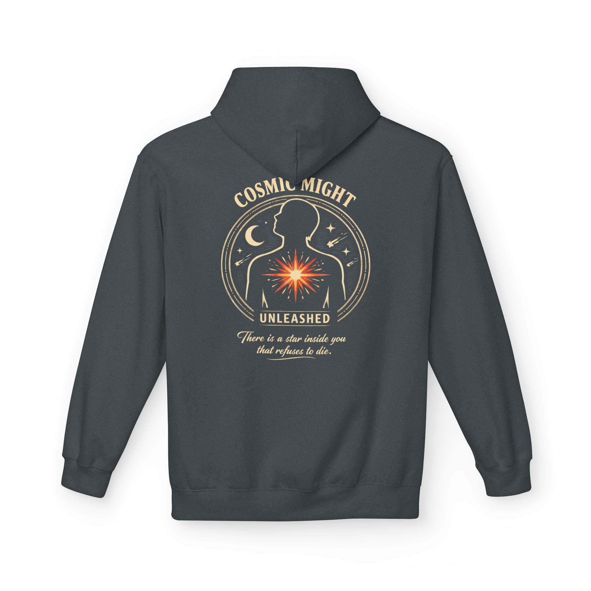 PRB Starforged Flex Cosmic Might Unleashed Hoodie — Unleashed Starburst Graphic Pullover by Power Runs Black