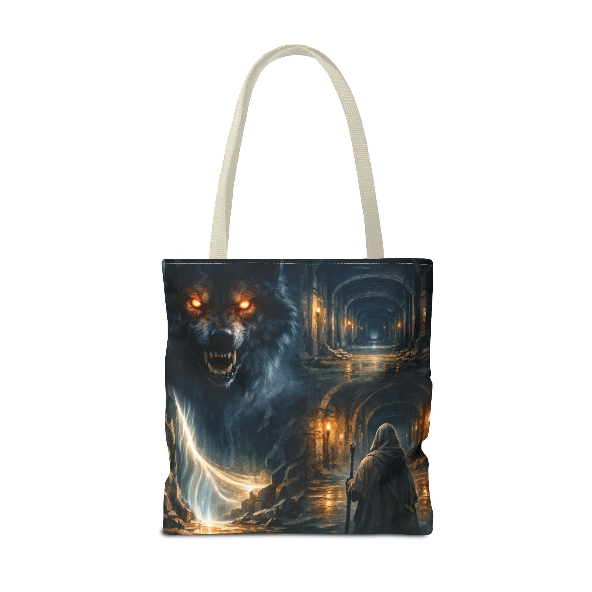 PRB The Echo Hounds Illustration Tote Bag | Gothic Horror Artwork by Printify