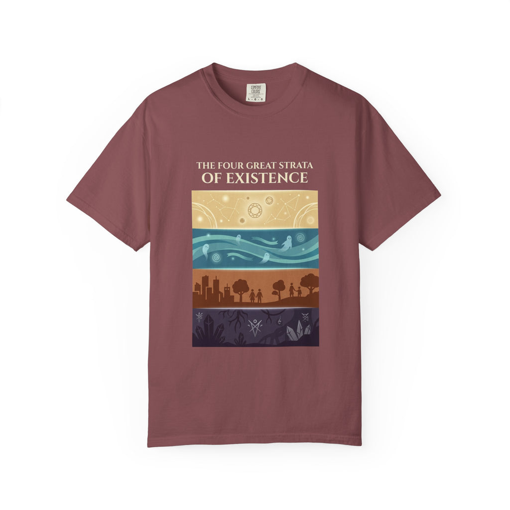 Desert to Night Sky Landscape T-Shirt | Vintage Garment-Dyed Graphic Tee by Printify