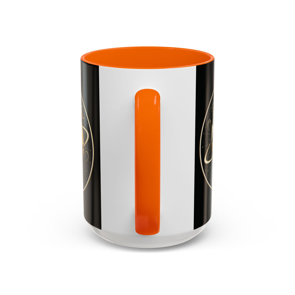 PRB Gold Cosmos Design Accent Coffee Mug | The Break, Planet Illustration by Power Runs Black