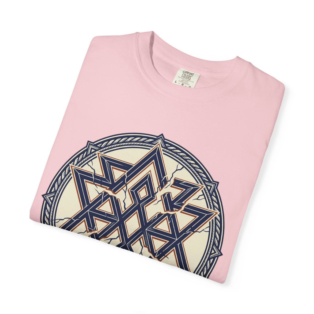 Power Runs Black PRB Geometric Star Mandala T-Shirt — "Control Fractures the Flow" Graphic Tee by Power Runs Black