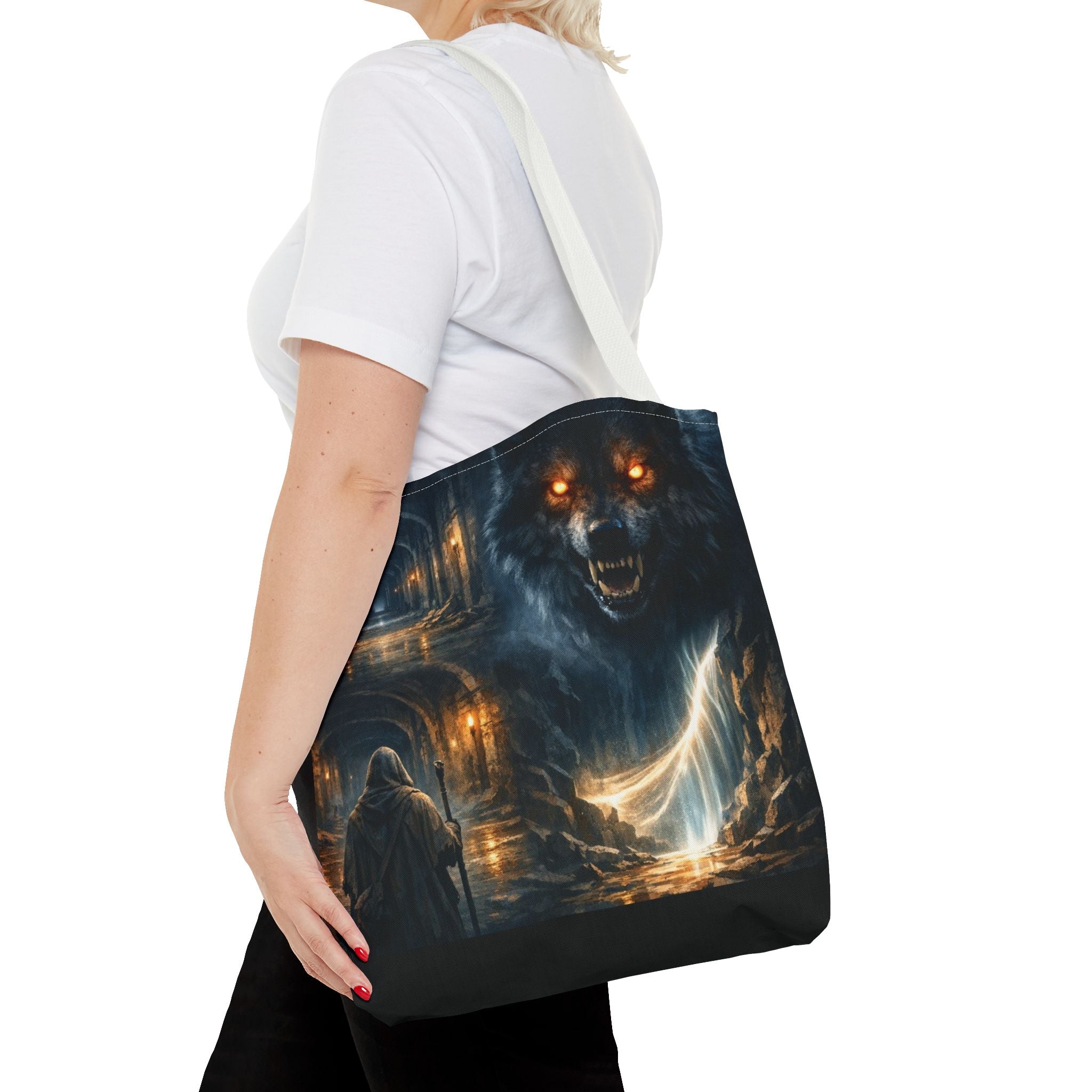 PRB The Echo Hounds Illustration Tote Bag | Gothic Horror Artwork by Printify