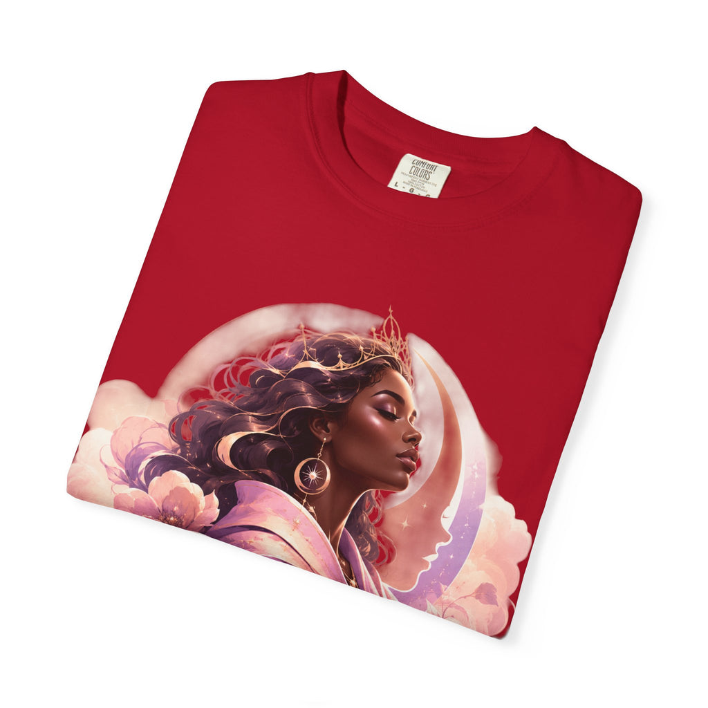 Power Runs Black graphic tee | Black woman portrait, Afro empowerment shirt by Power Runs Black
