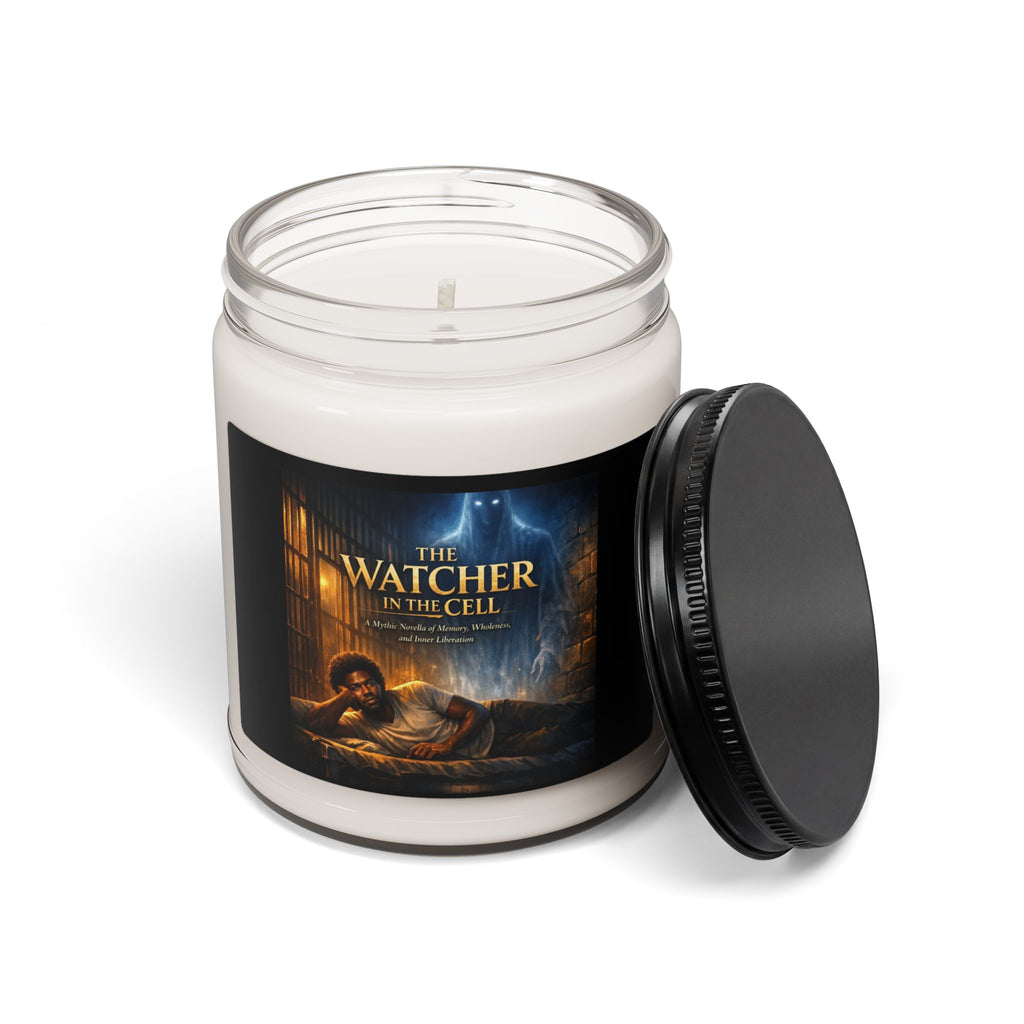 PRB The Watcher in the Cell Candle | Scented Soy Jar, 9oz by Printify
