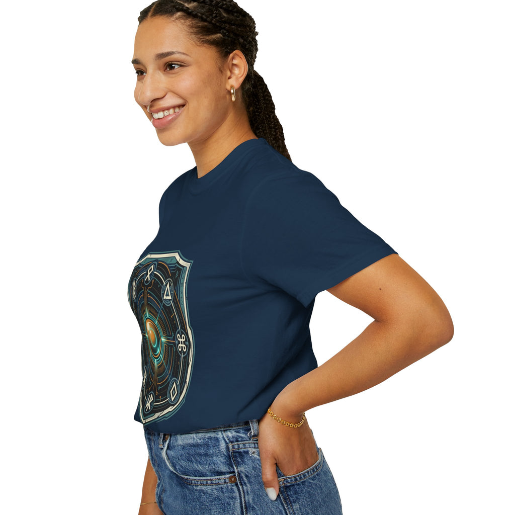 Power Runs Black PRB "Wear The Code" Mystic Shield T-Shirt — Geometric Sigil Graphic Tee by Power Runs Black