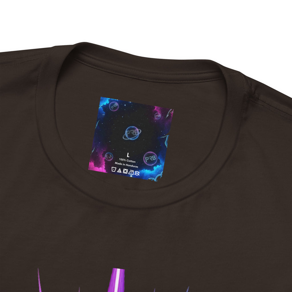 Power Runs Black PRB Running Pulse Graphic Tee — Neon Runner Heartbeat Sports T‑Shirt by Power Runs Black