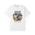 PRB Starforged Flex Cosmic Might Unleashed Graphic T-Shirt — Celestial Stag Astrology Tee by Power Runs Black
