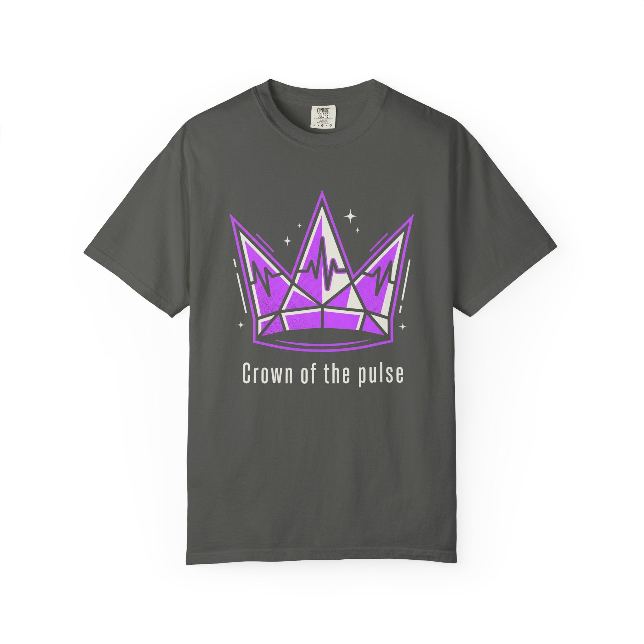 Power Runs Black PRB Crown Graphic T-Shirt — Purple Royal Crown Streetwear Tee by Power Runs Black