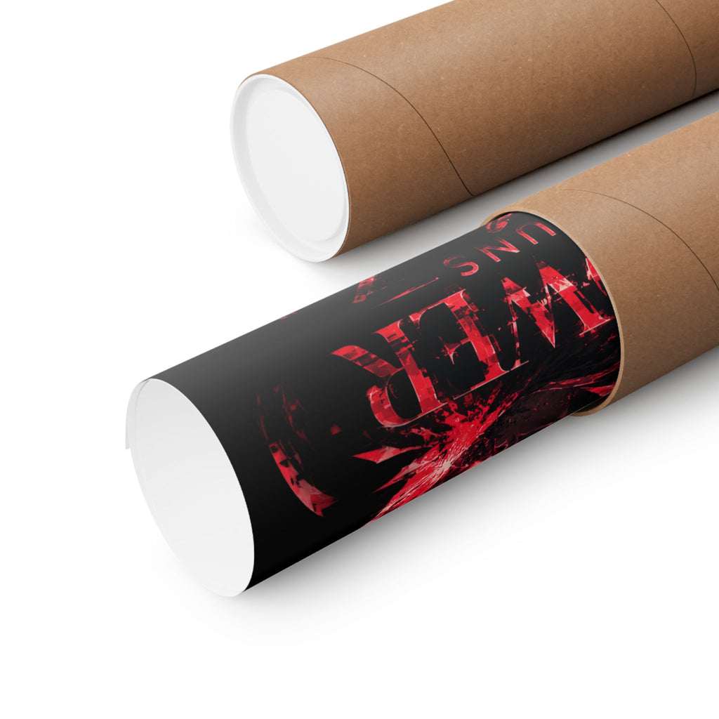 Power Runs Black Matte Poster — Afrocentric Inspirational Wall Art by Power Runs Black
