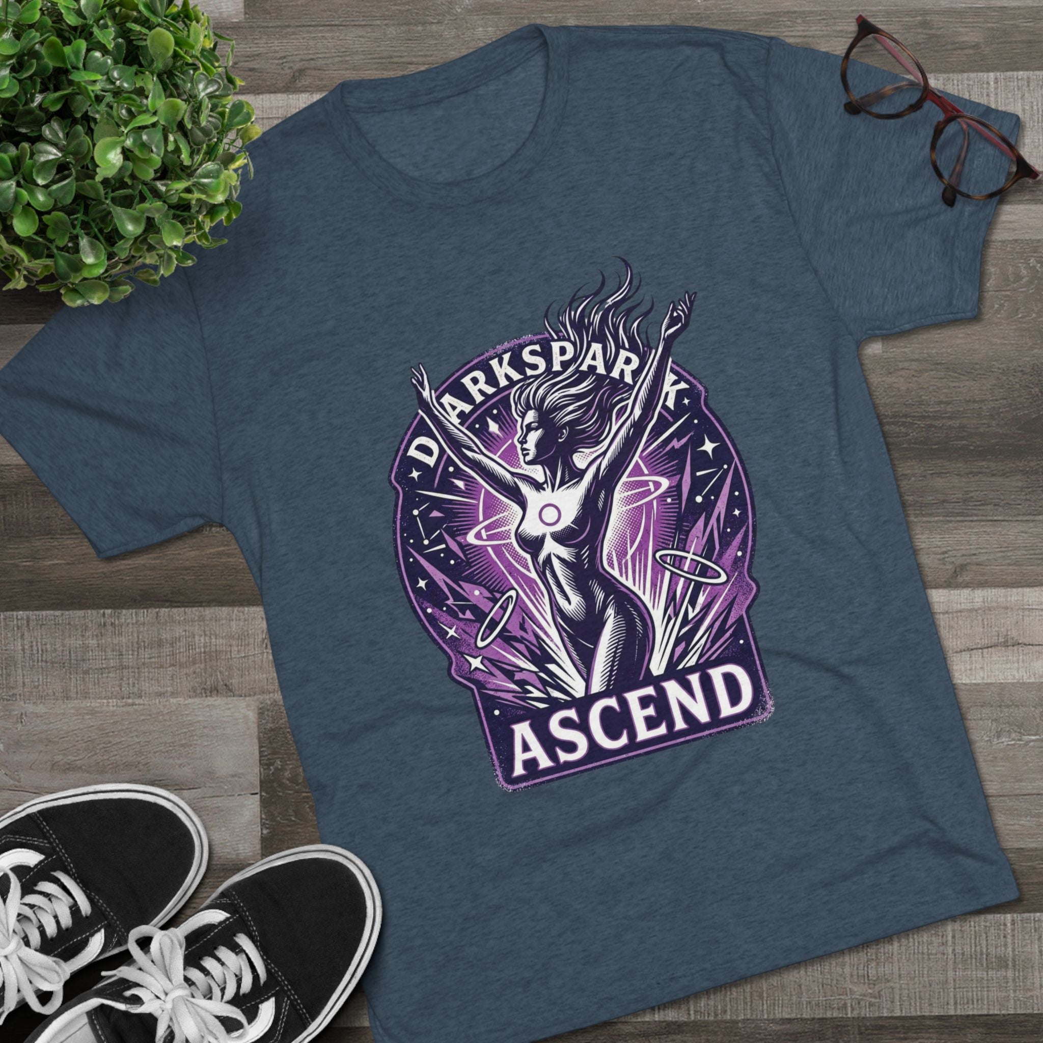 Power Runs Black PRB Ascend Space Goddess Tee — "Parkspark Ascend" Retro Sci‑Fi Graphic T-Shirt by Power Runs Black