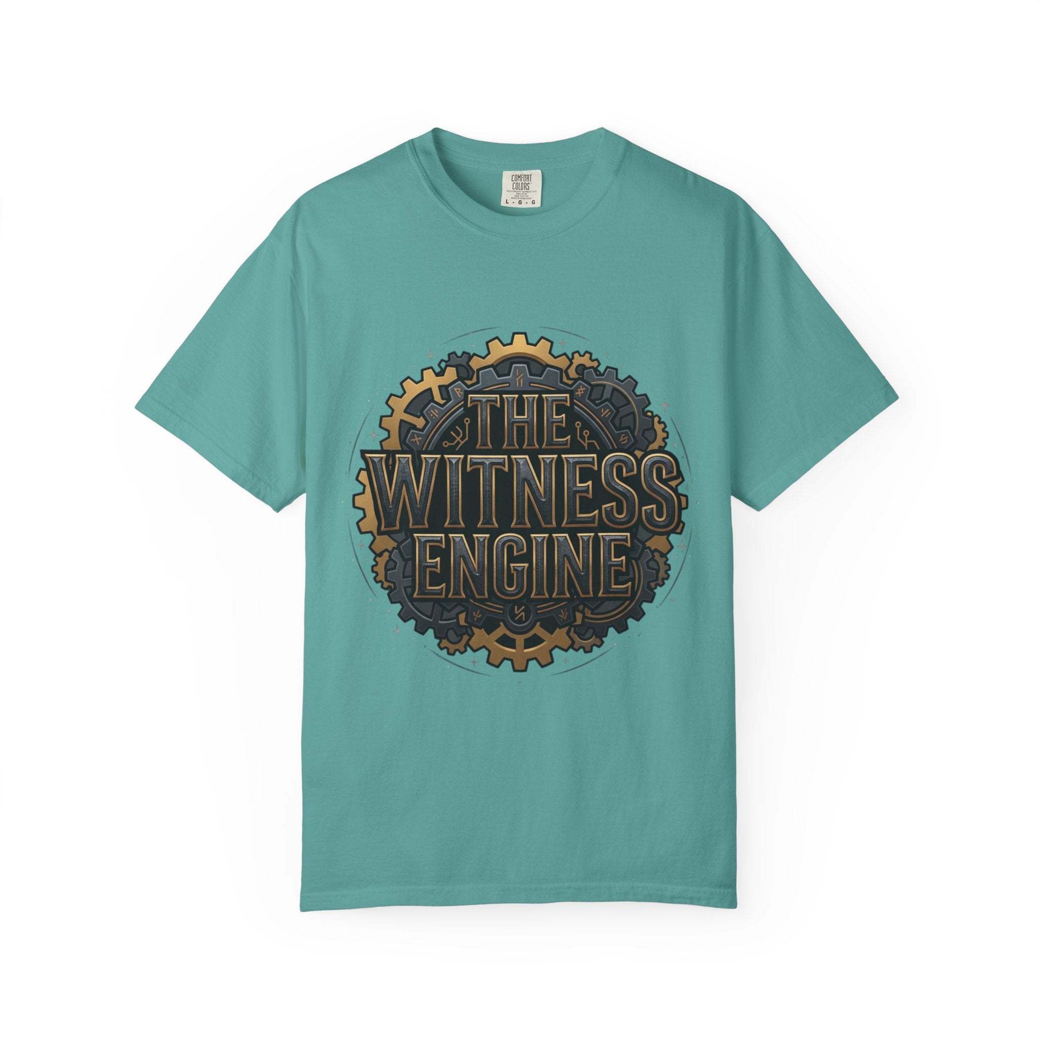Printify PRB The Witness Engine T-shirt | Steampunk Gear Logo - T-Shirt