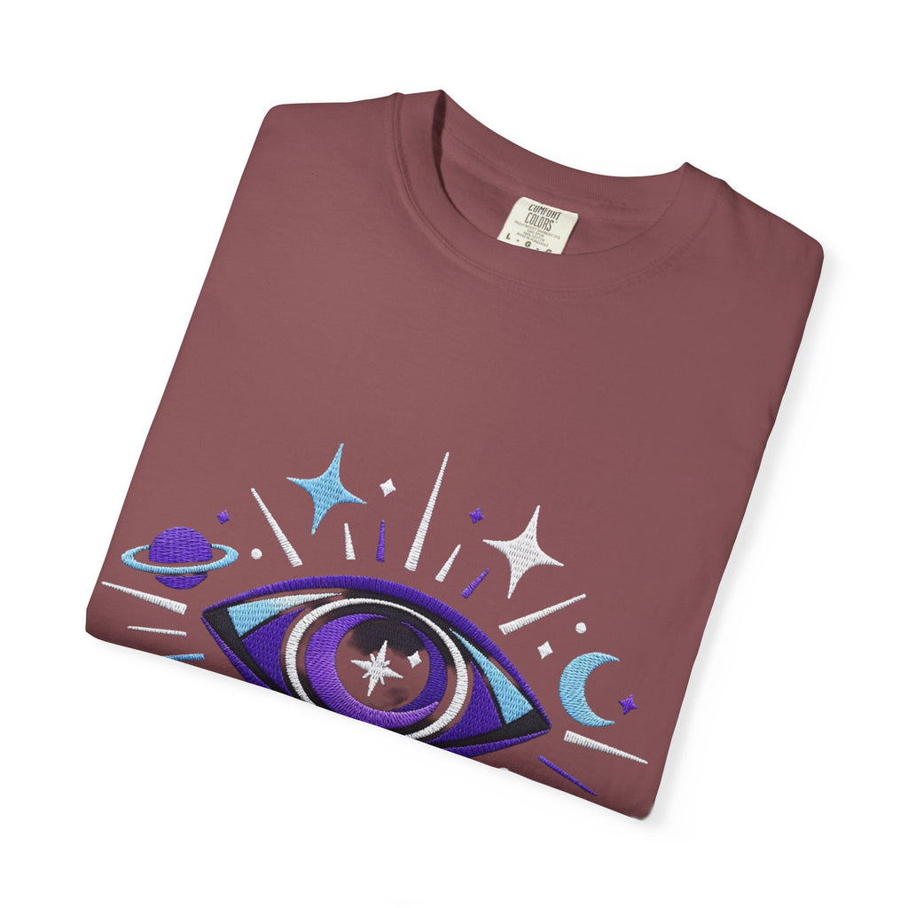 PRB Mystic All-Seeing Eye T-shirt | Cosmic Moon and Stars by Printify