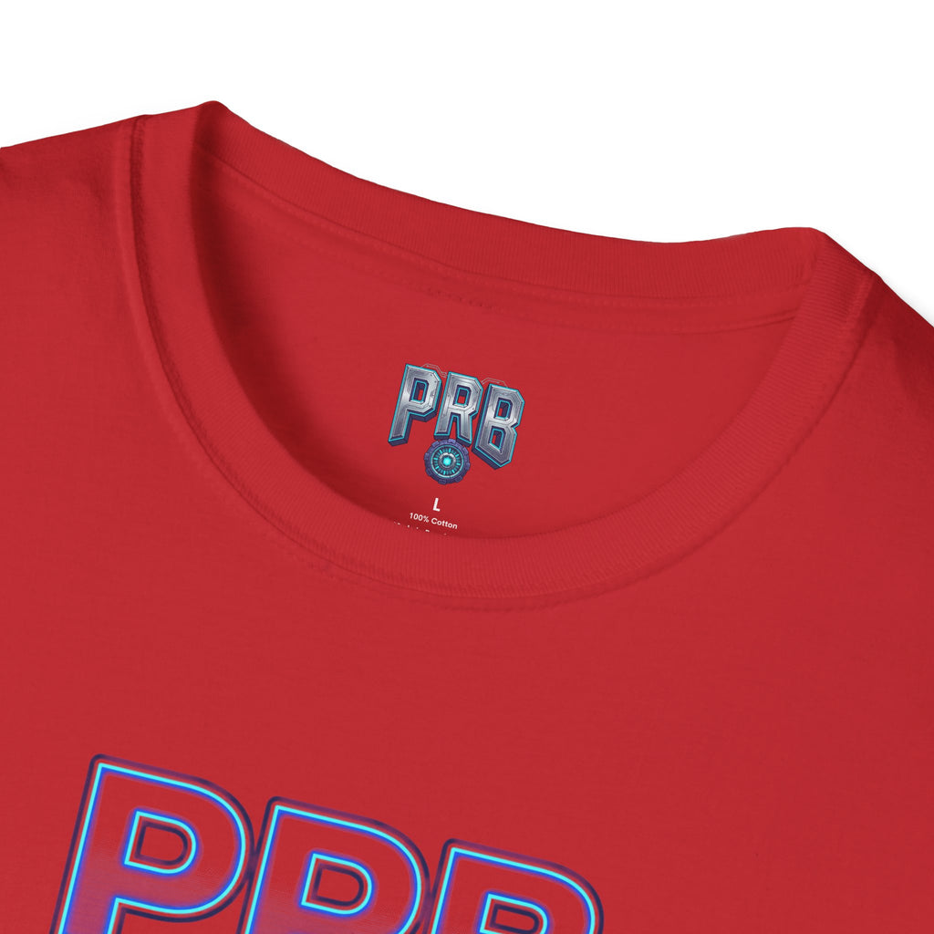 PRB Blackline Futuristic DJ Tee — Electronic Music Graphic T-Shirt by Power Runs Black
