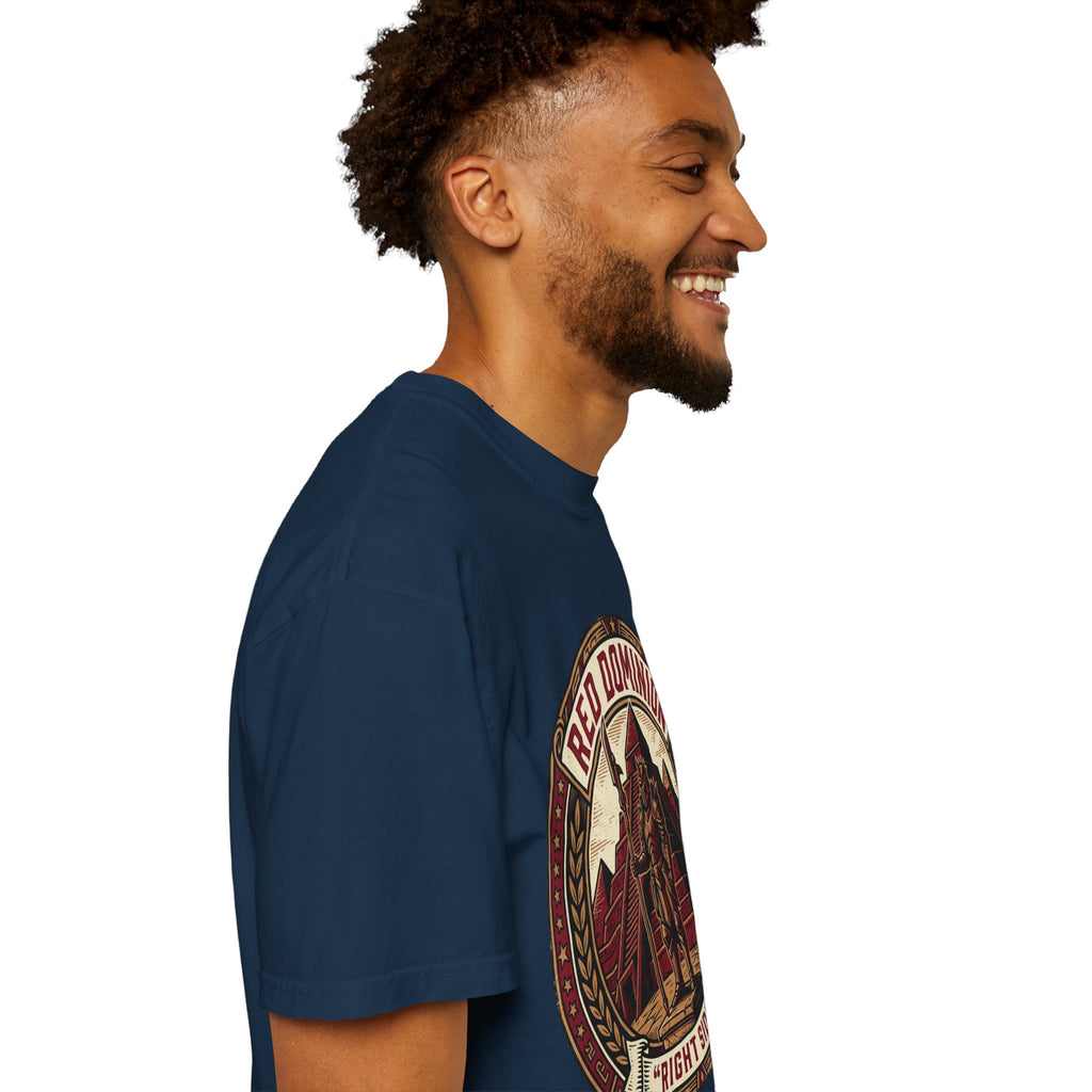 Power Runs Black PRB Red Dominion 'Right Side' Graphic T-Shirt by Power Runs Black