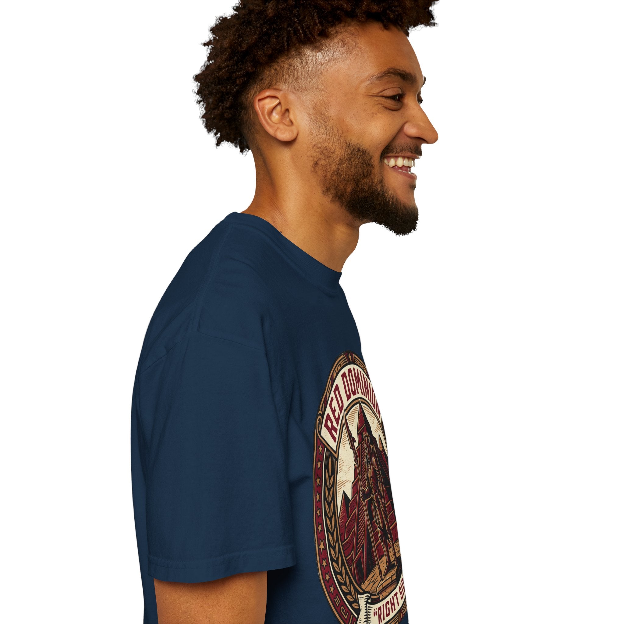 Power Runs Black PRB Red Dominion 'Right Side' Graphic T-Shirt by Power Runs Black