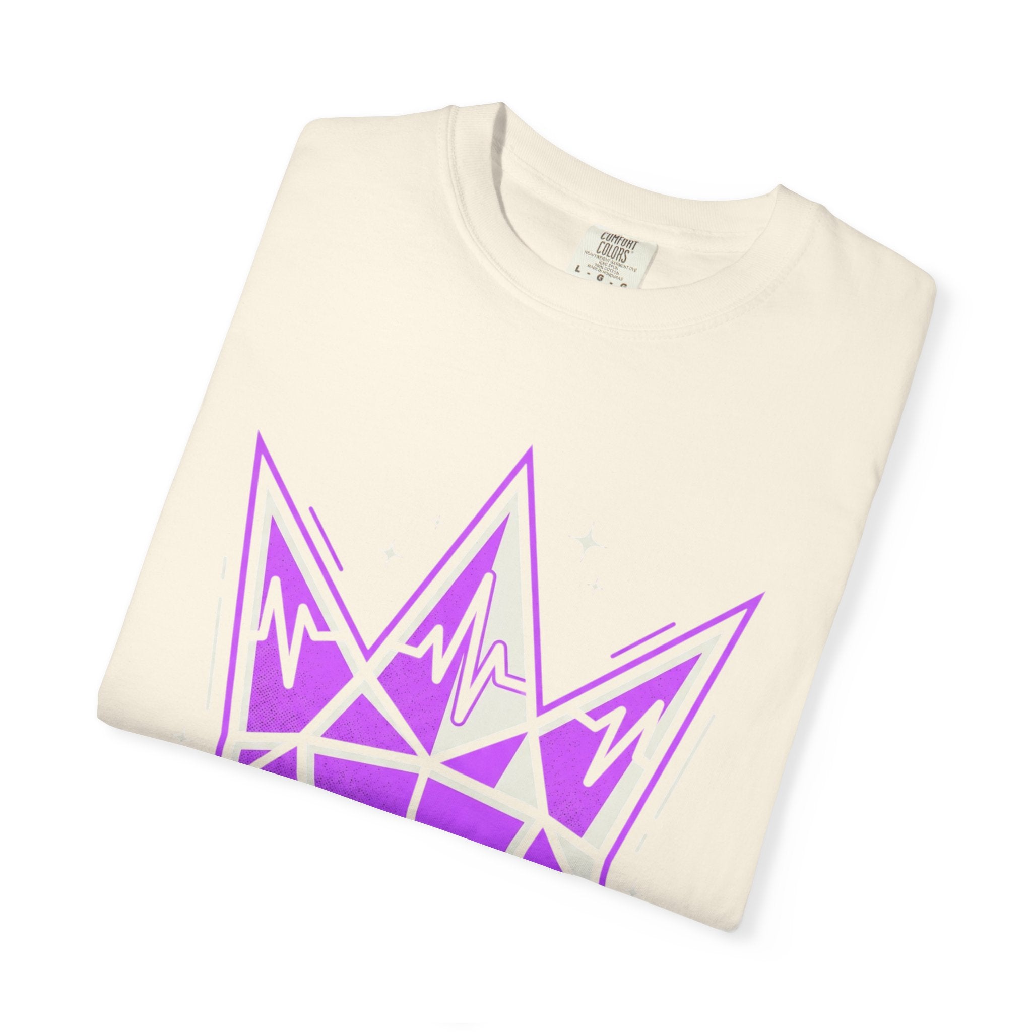 Power Runs Black PRB Crown Graphic T-Shirt — Purple Royal Crown Streetwear Tee by Power Runs Black