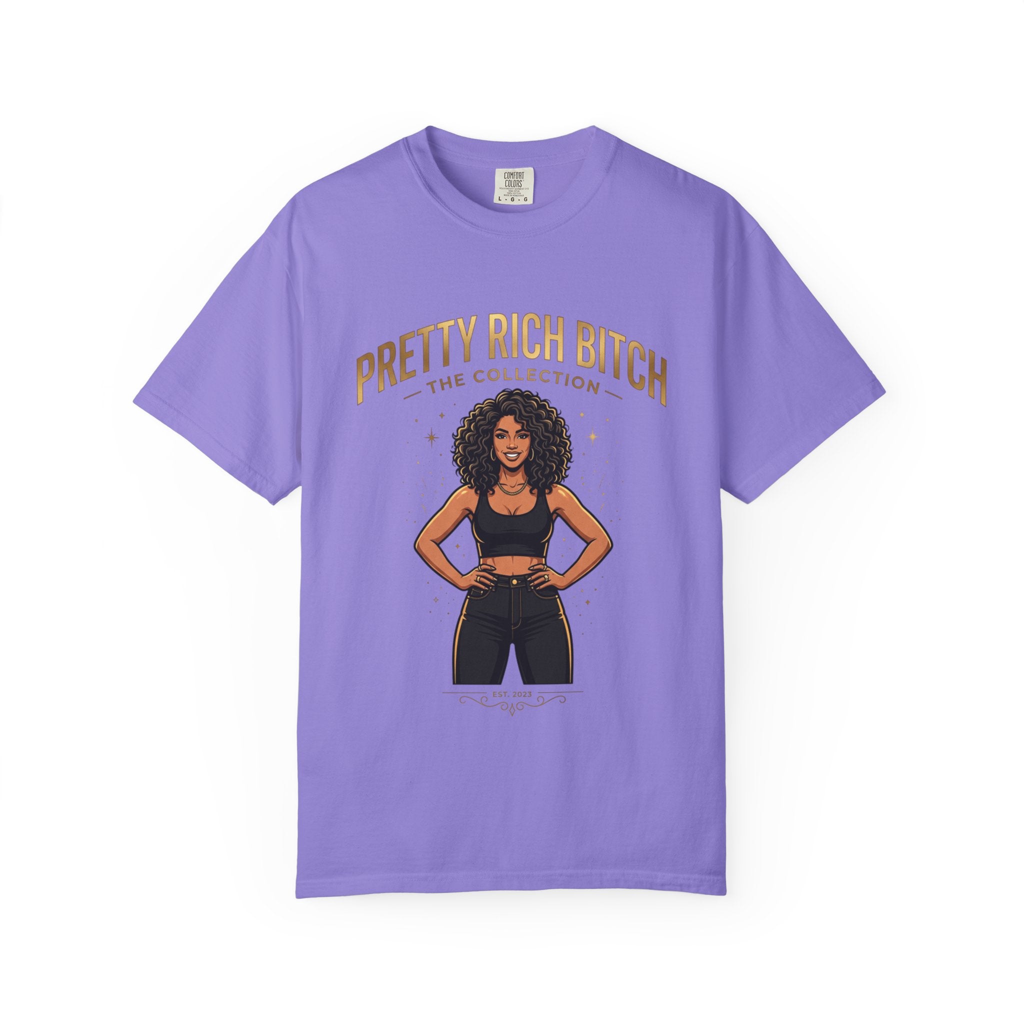 Pretty Rich Bitch The Collection by PRB T-Shirt — Empowered Black Woman Graphic Tee by Power Runs Black