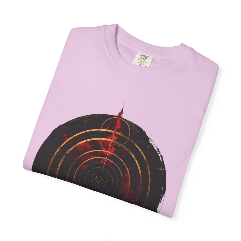 PRB Target Bullseye T-Shirt — Retro Circular Target Graphic Tee by Power Runs Black